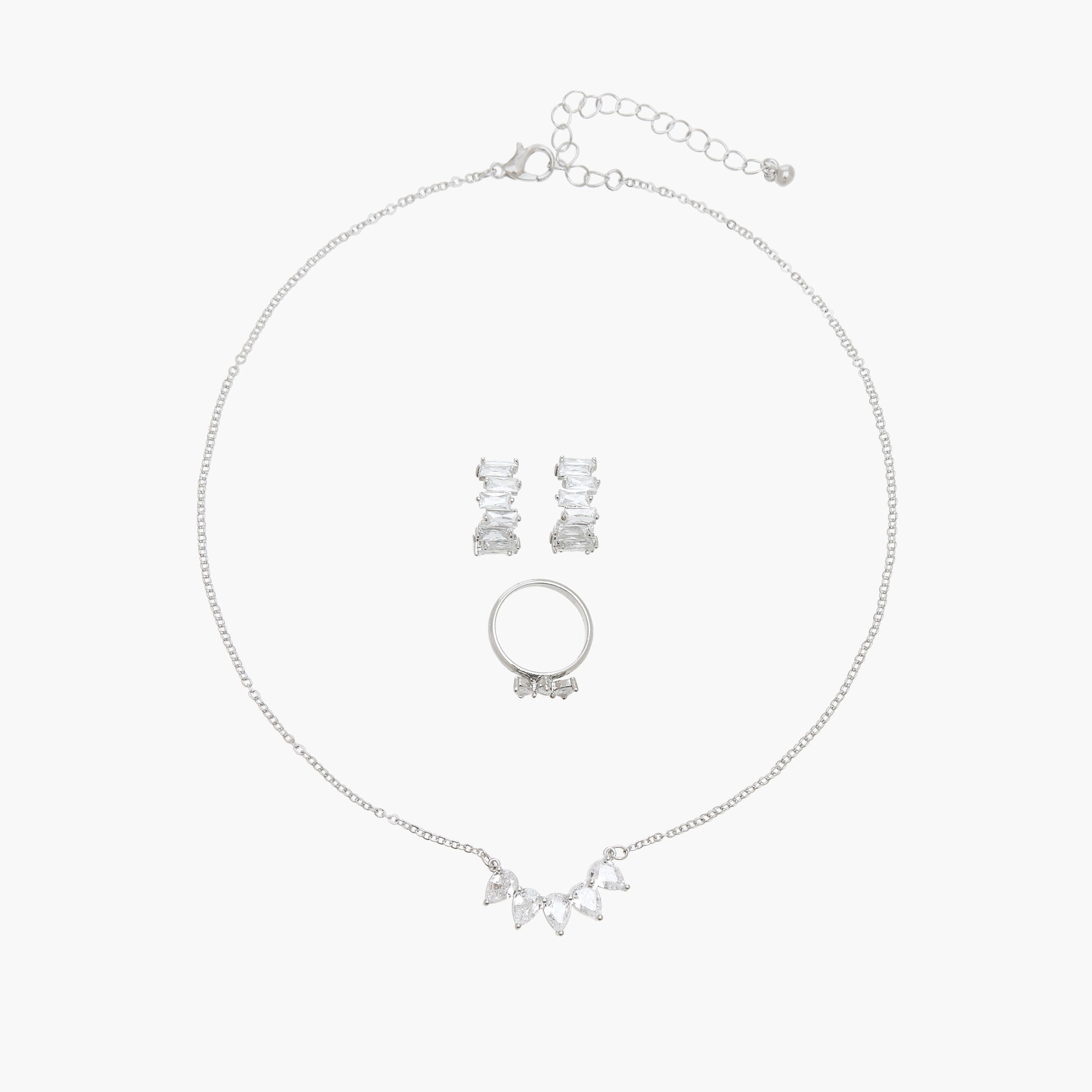 Flora Bella Metallic 3-Piece Jewellery Set-women-watchesandjewellery-jewellery-jewellerysets-image-1
