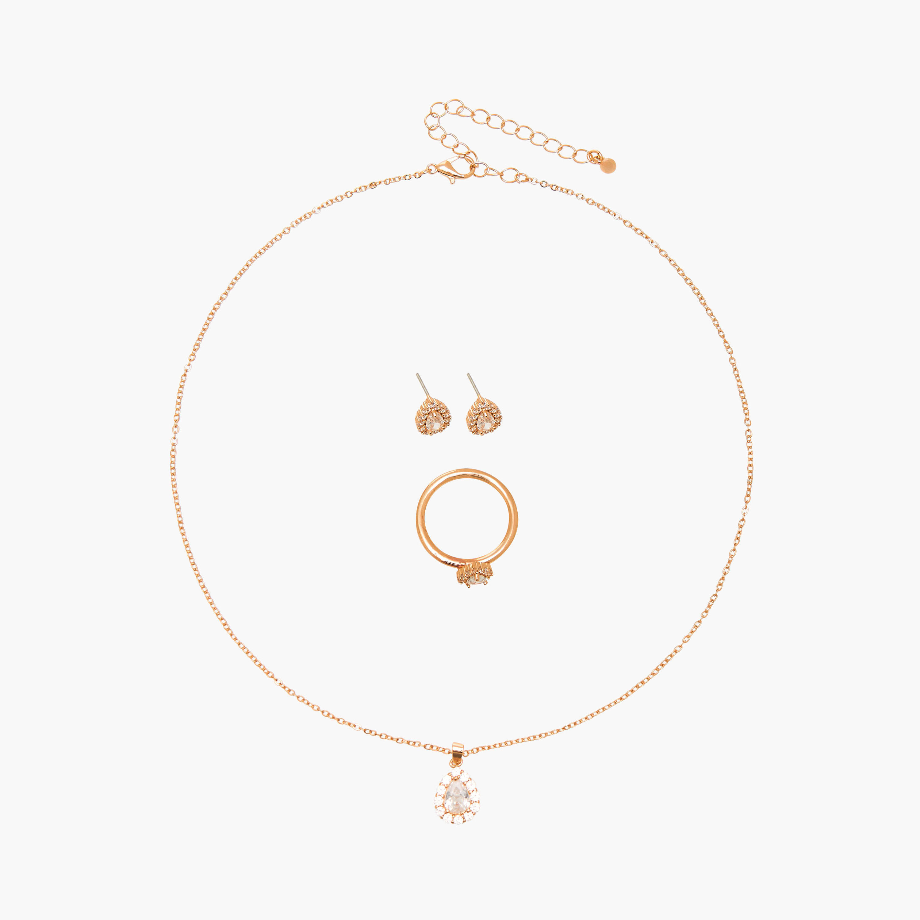 Flora Bella Metallic 3-Piece Jewellery Set-women-watchesandjewellery-jewellery-jewellerysets-image-1
