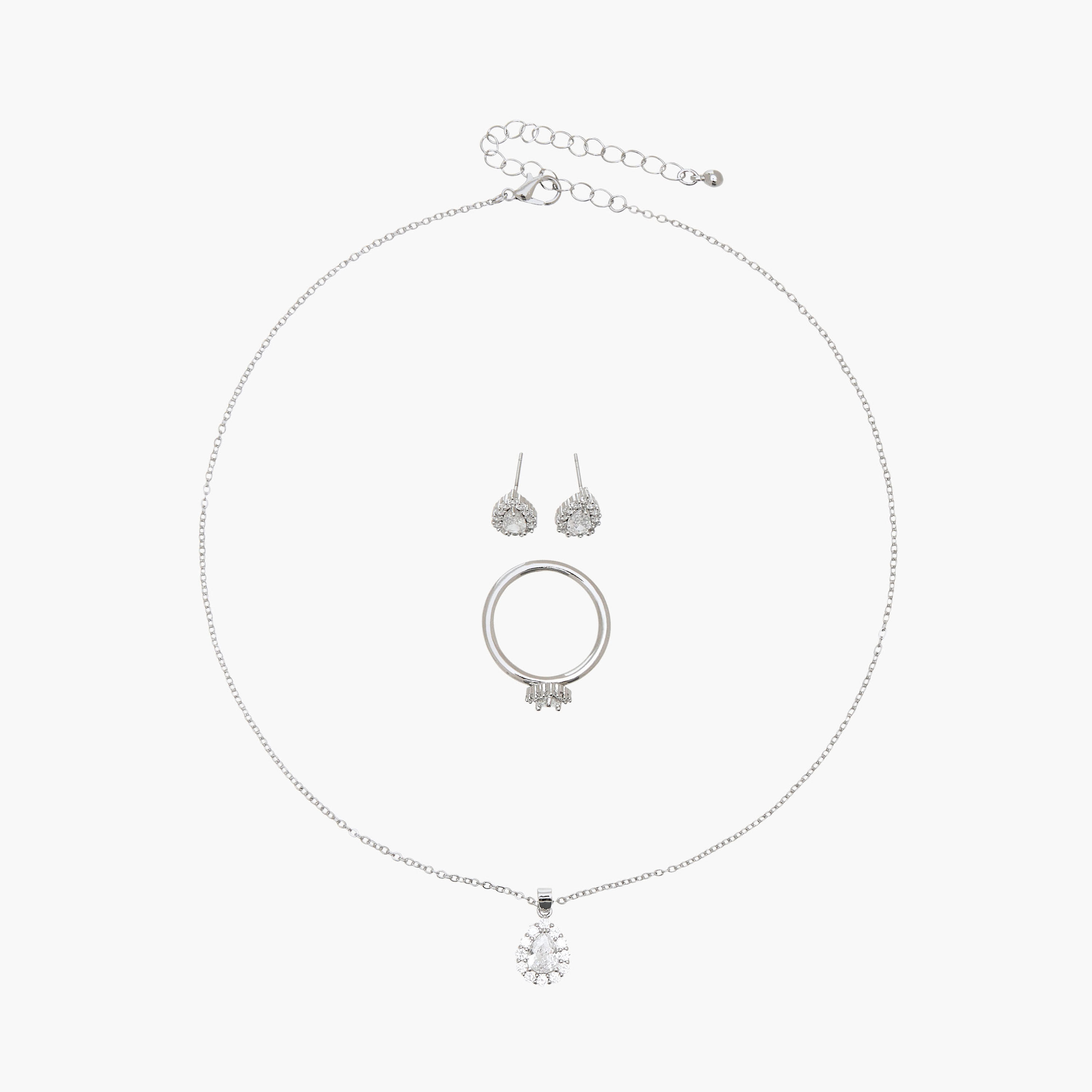 Flora Bella Metallic 3-Piece Jewellery Set-women-watchesandjewellery-jewellery-jewellerysets-image-1