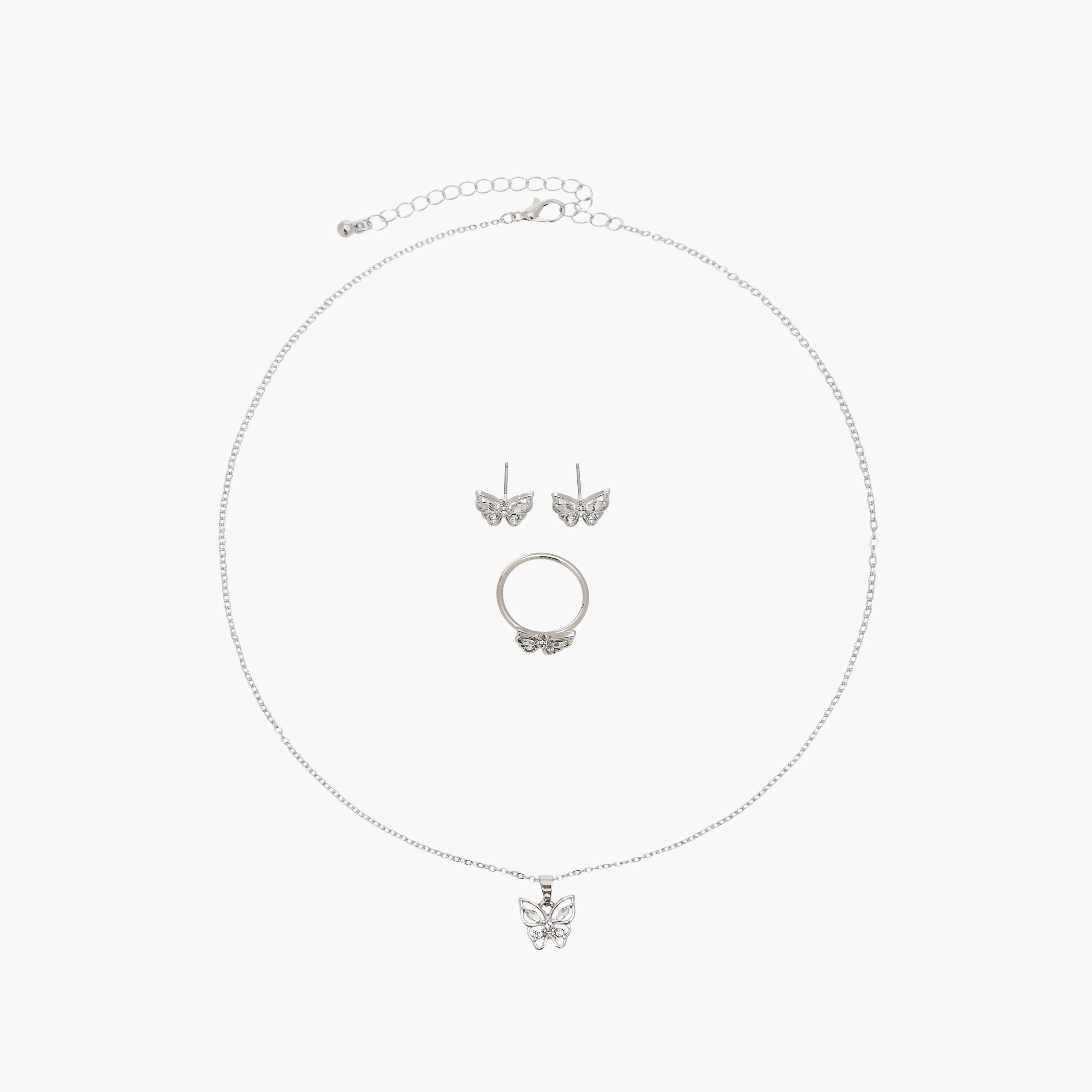 Flora Bella Metallic 3-Piece Jewellery Set-women-watchesandjewellery-jewellery-jewellerysets-image-1