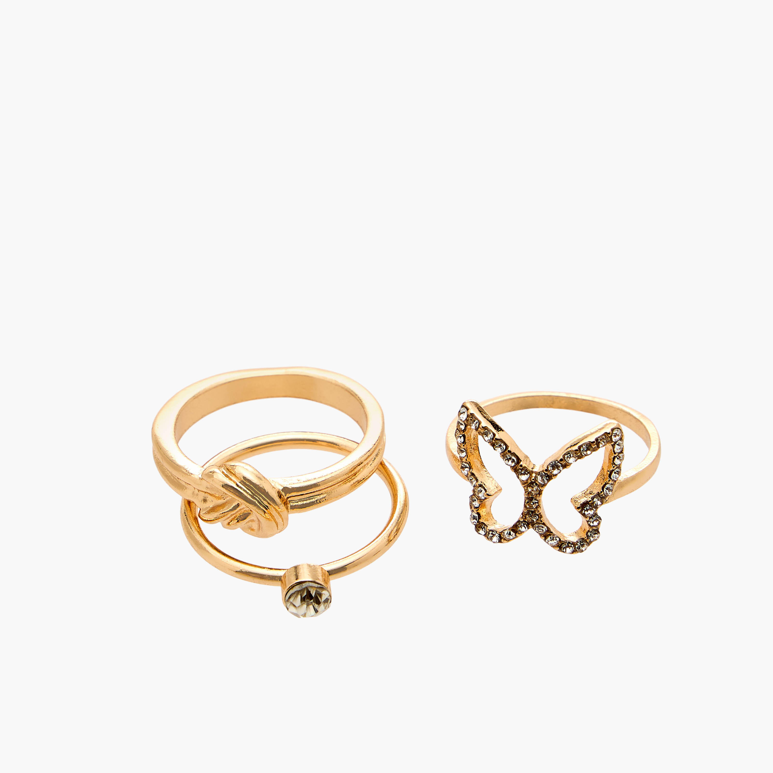خواتم معدن متنوعة من فلورا بيلا - طقم 6 قطع-women-watchesandjewellery-jewellery-rings-image-3