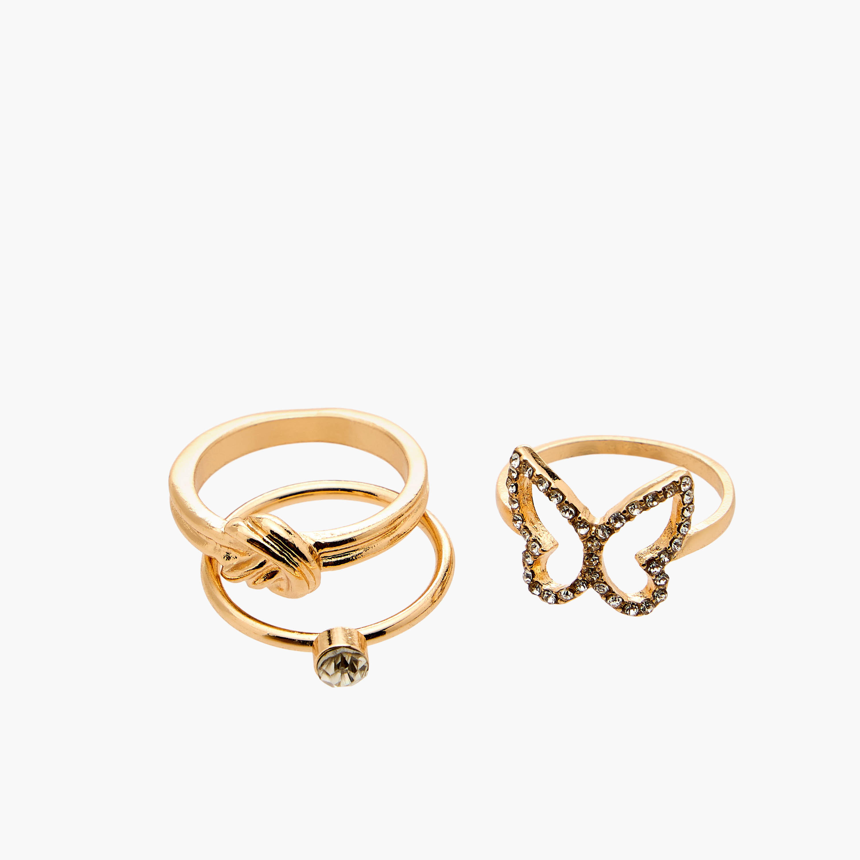 خواتم معدنية متنوعة من فلورا بيلا - طقم 6 قطع-women-watchesandjewellery-jewellery-rings-image-3