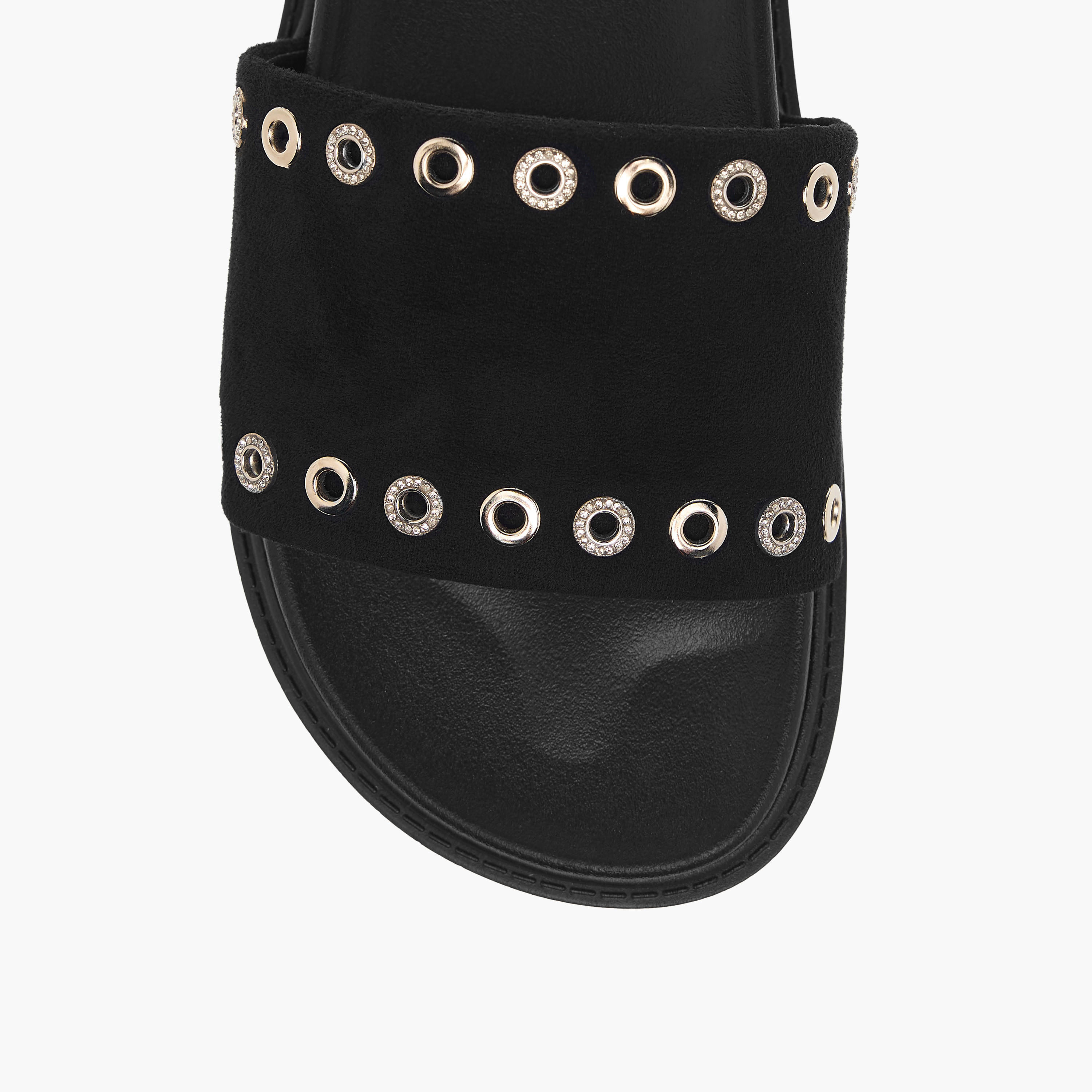 Celeste Women's Eyelet Detail Slip-On Flat Sandals-women-shoes-flats-sandals-image-3