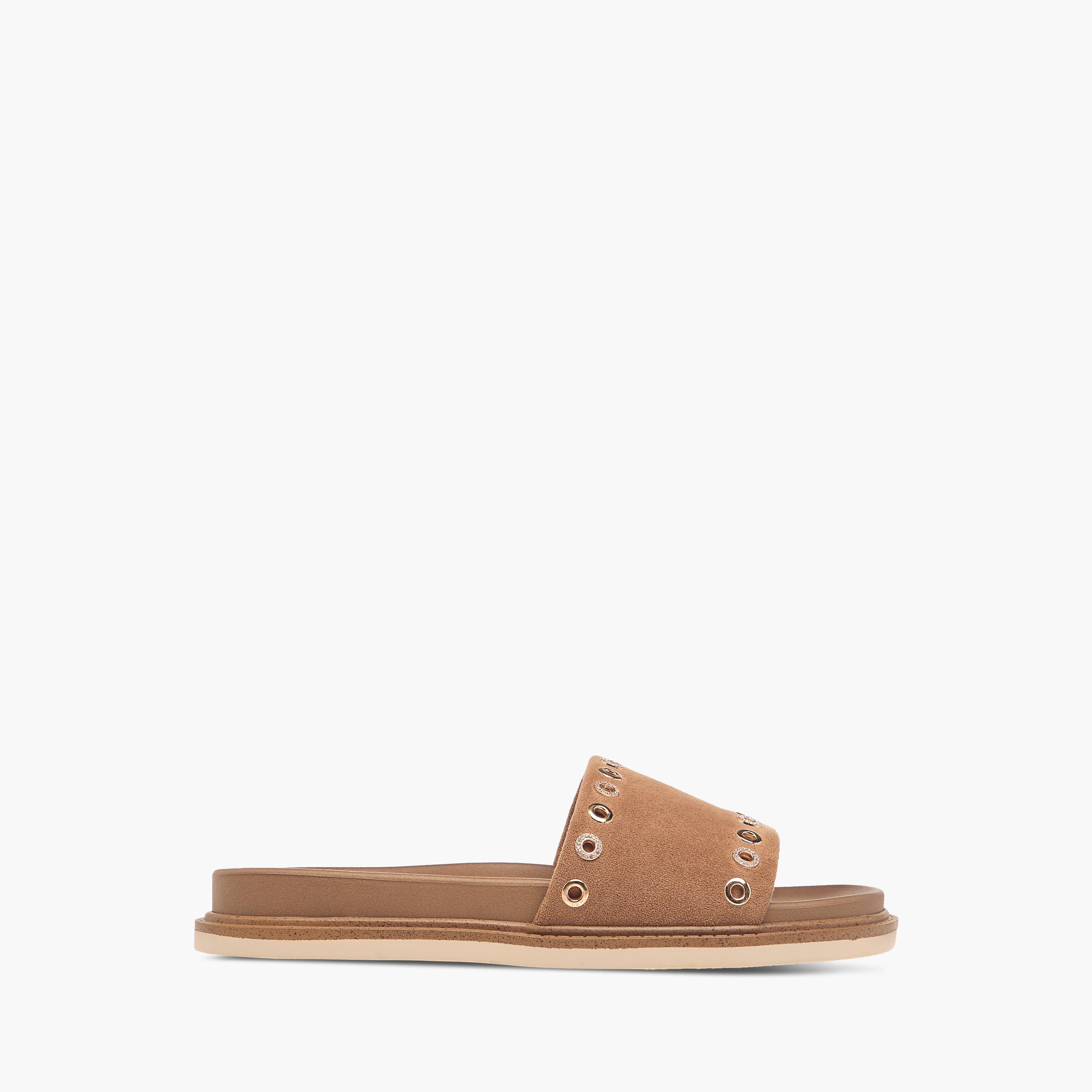 Celeste Women's Eyelet Detail Slip-On Flat Sandals-women-shoes-flats-sandals-image-2