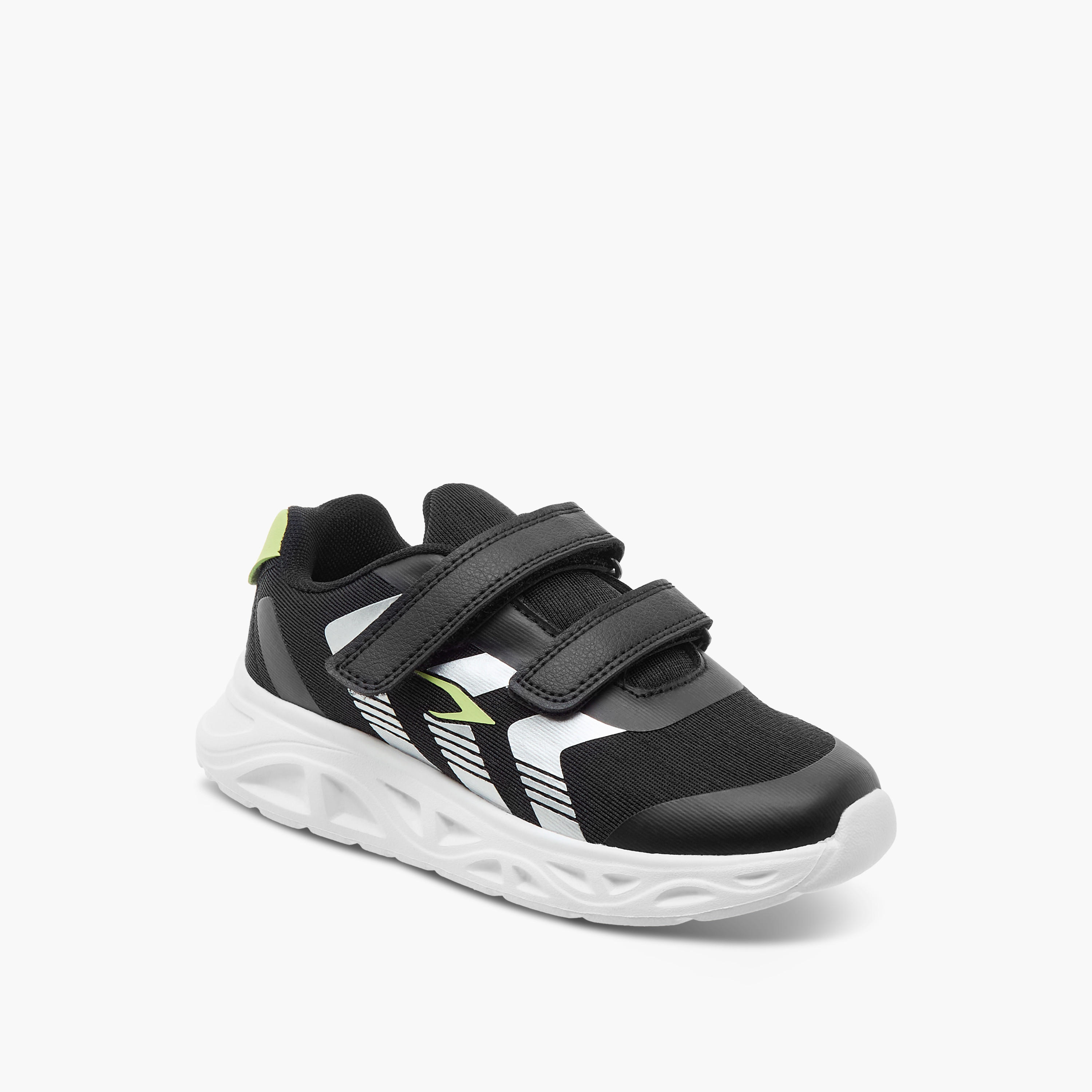 Dash Printed Sports Shoes with Hook and Loop Closure-boys-shoes-sneakers-image-2