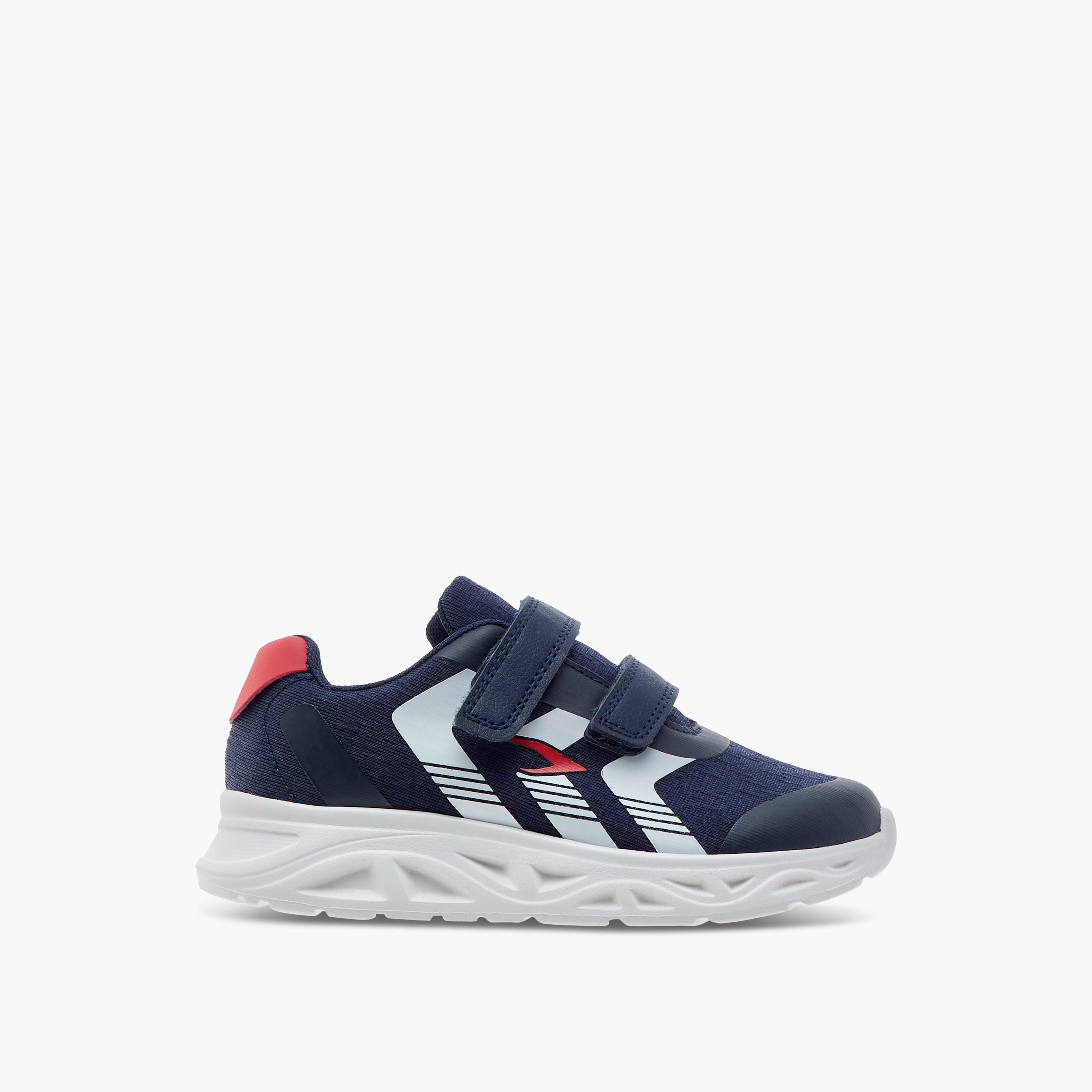 Dash Printed Sports Shoes with Hook and Loop Closure-boys-shoes-sneakers-image-3