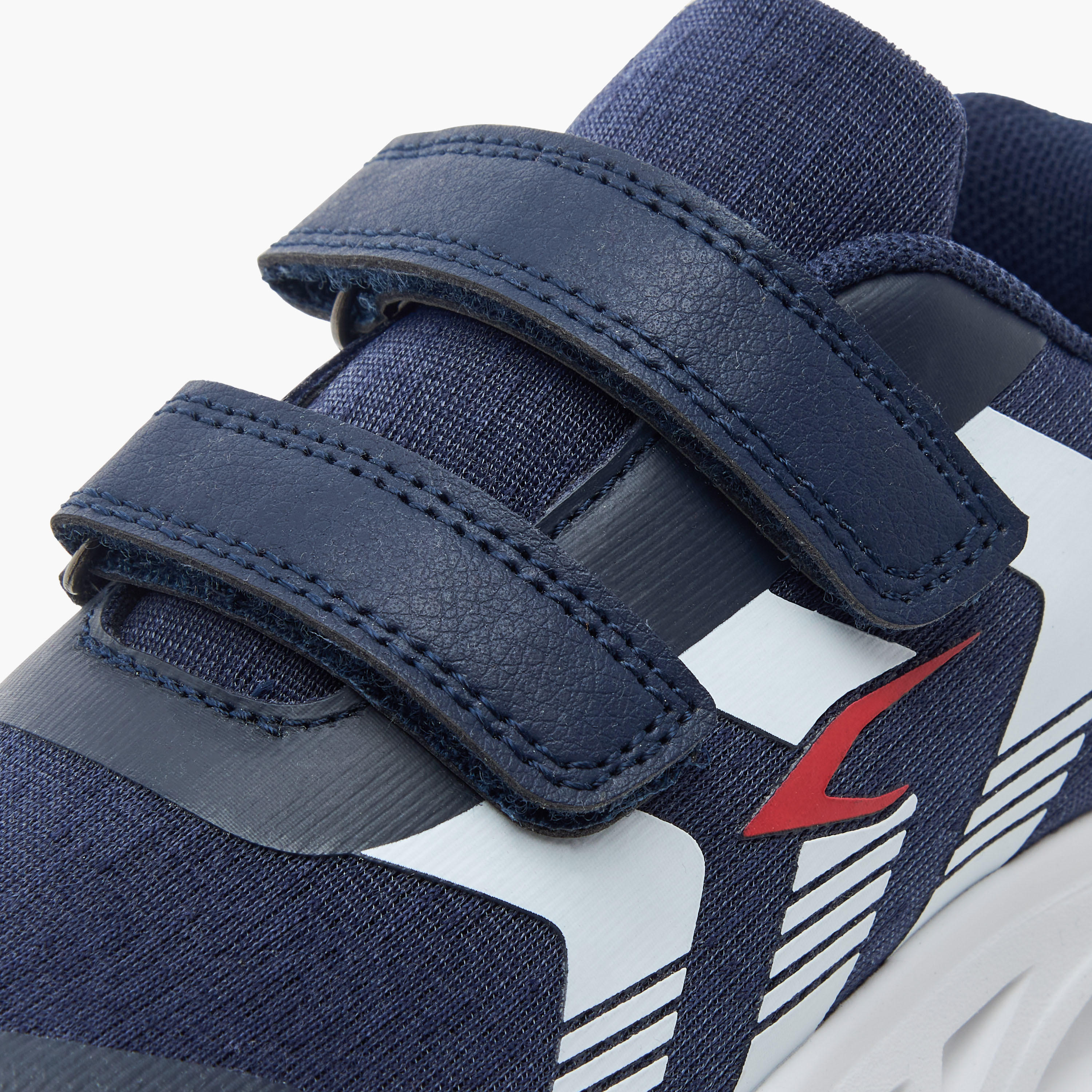 Dash Printed Sports Shoes with Hook and Loop Closure-boys-shoes-sneakers-image-4