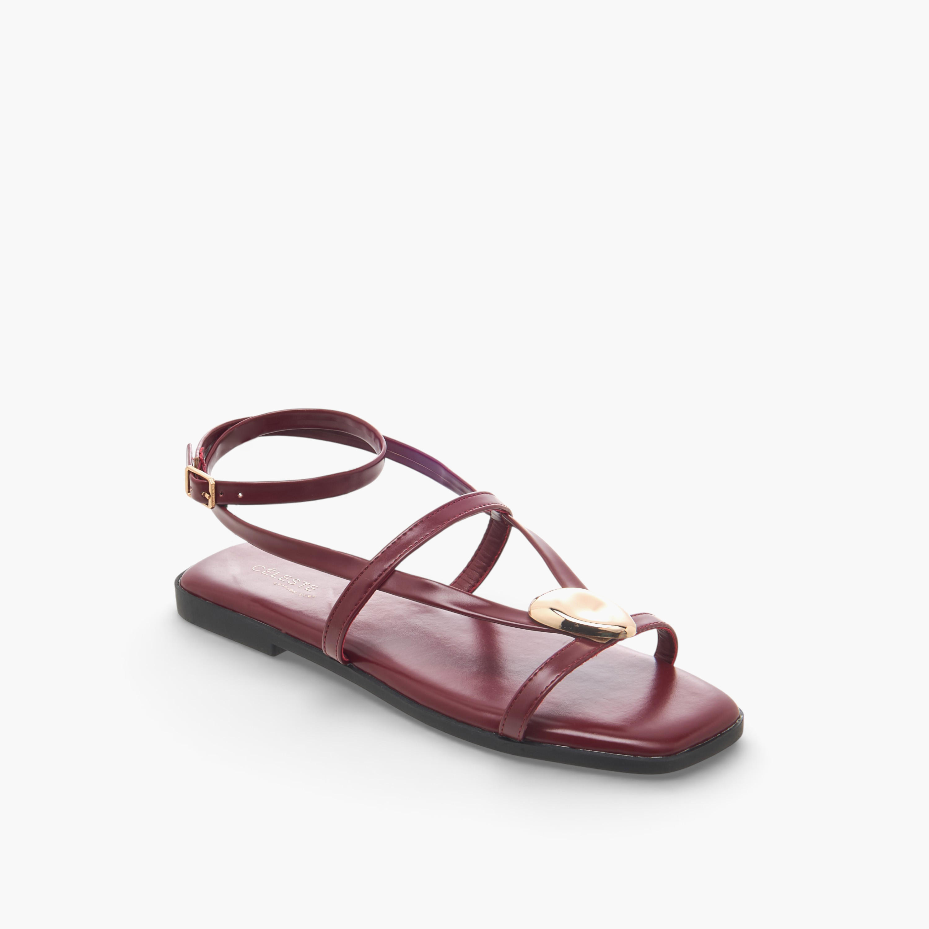 Celeste Women Ankle Strap Flat Sandals-women-shoes-flats-sandals-image-2