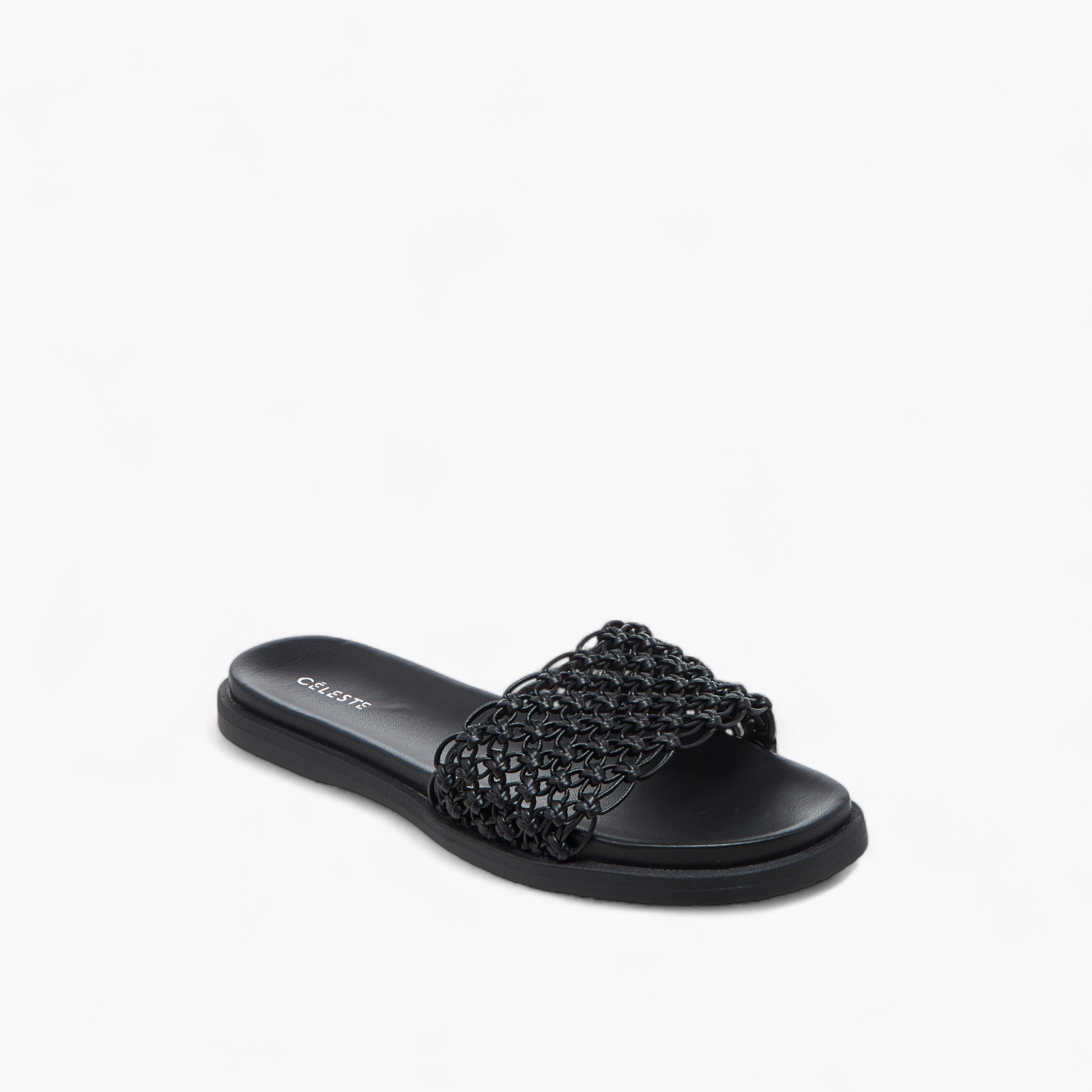 Celeste Women's Textured Slip-On Sandals-women-shoes-flats-sandals-image-2
