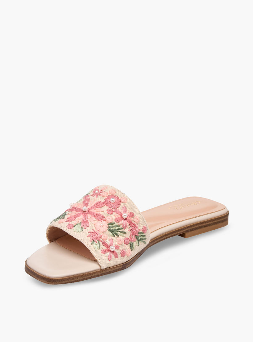 Celeste Women Embroidered Slide Sandals-women-shoes-sandals-flats-image-4