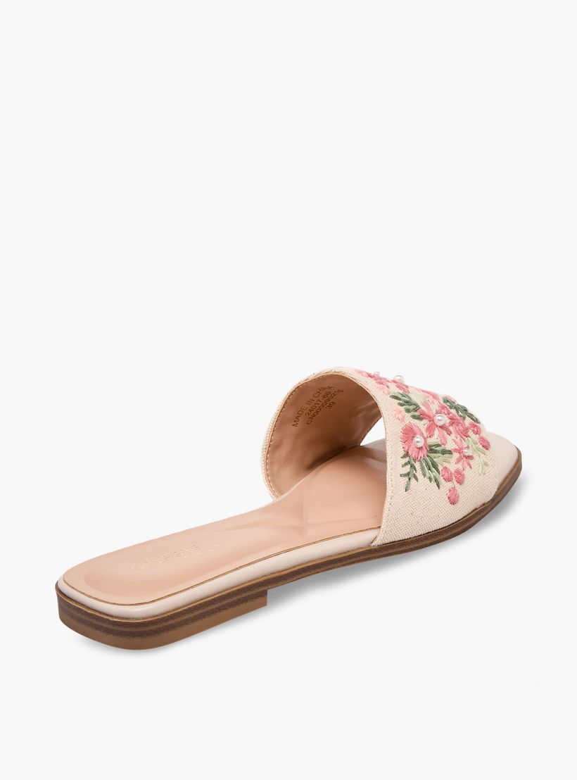 Celeste Women Embroidered Slide Sandals-women-shoes-sandals-flats-image-6