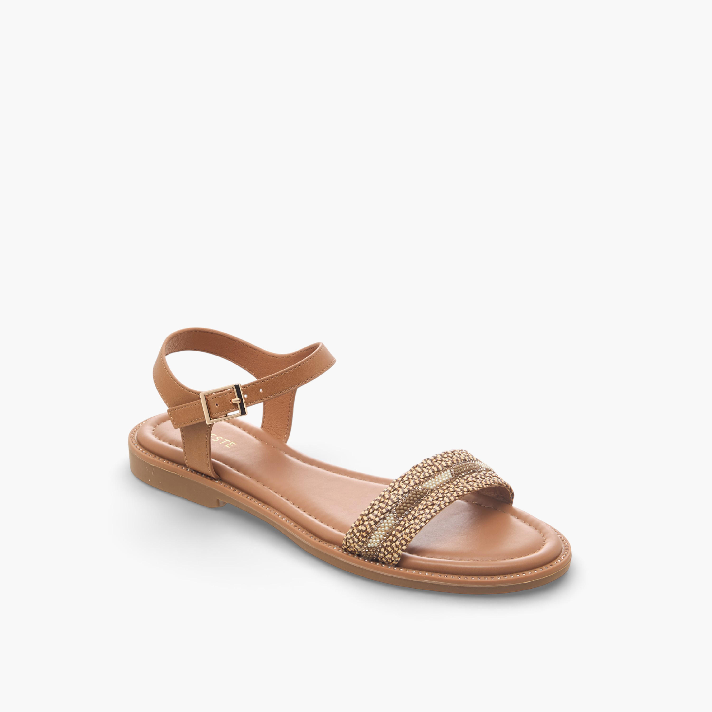 Celeste Women Ankle Strap Flat Sandals-women-shoes-flats-sandals-image-2
