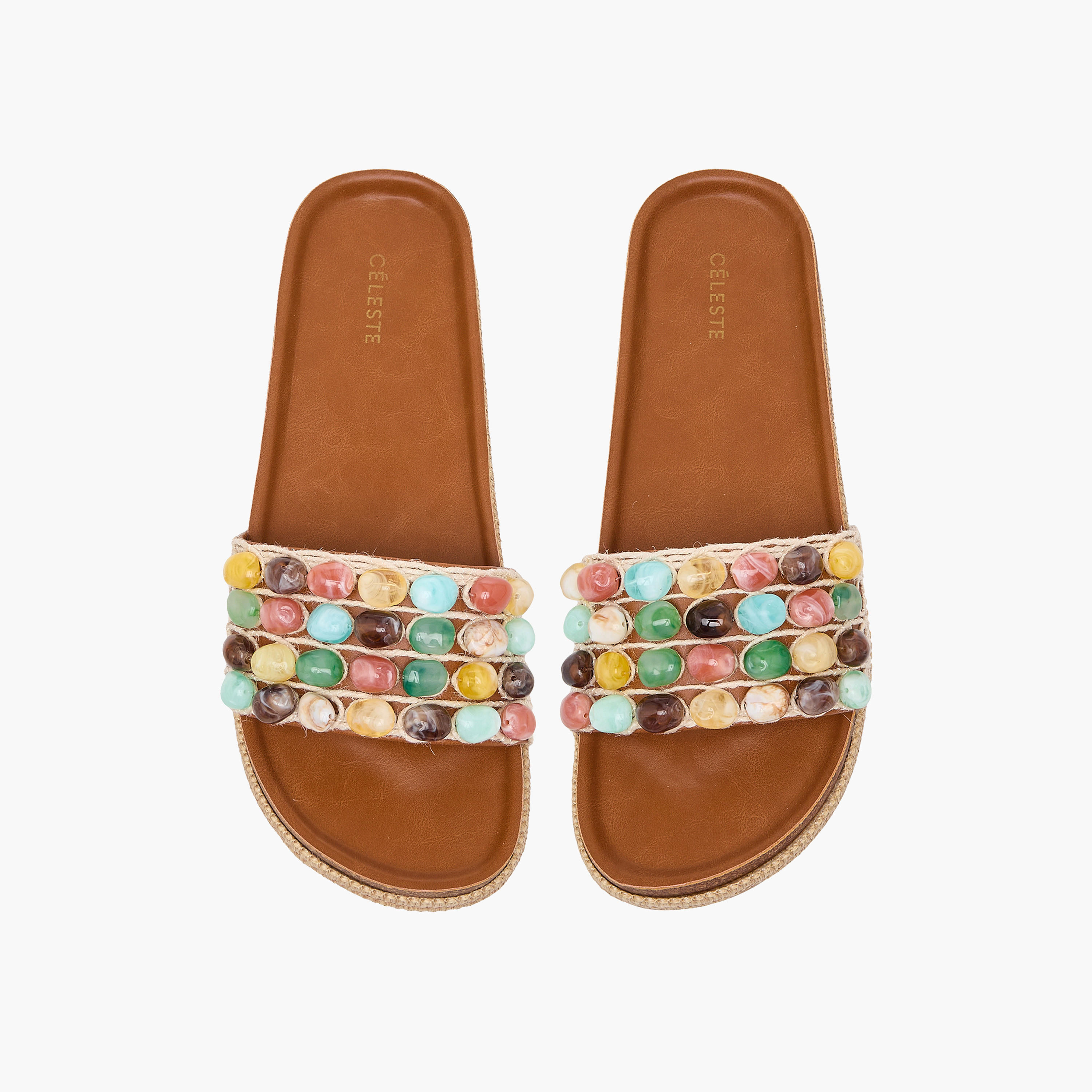 Celeste Women Beaded Strap Espadrille Slide Sandals-women-shoes-sandals-flats-image-1