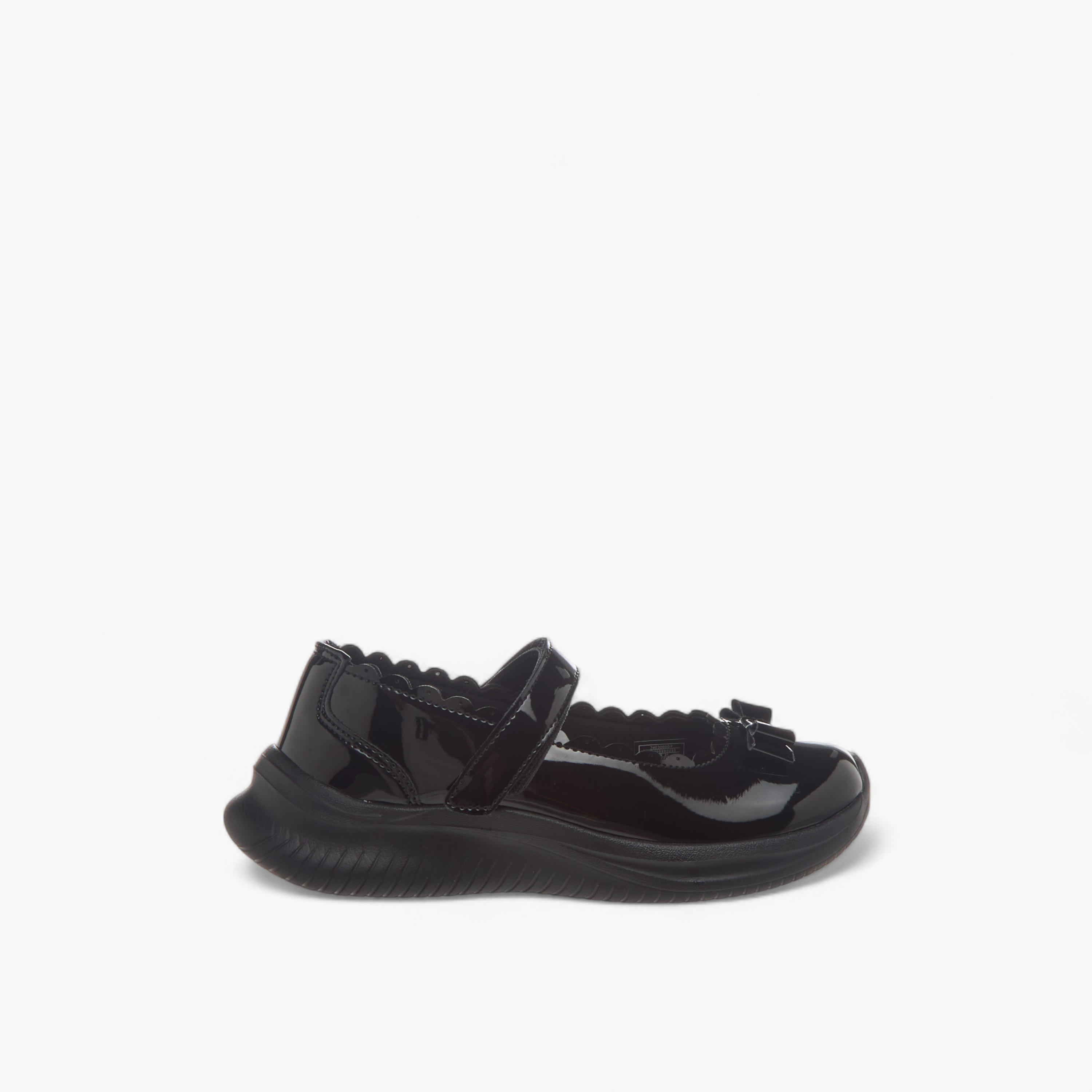 Dash Bow Accent School Shoes with Hook and Loop Closure-girls-shoes-schoolshoes-image-3