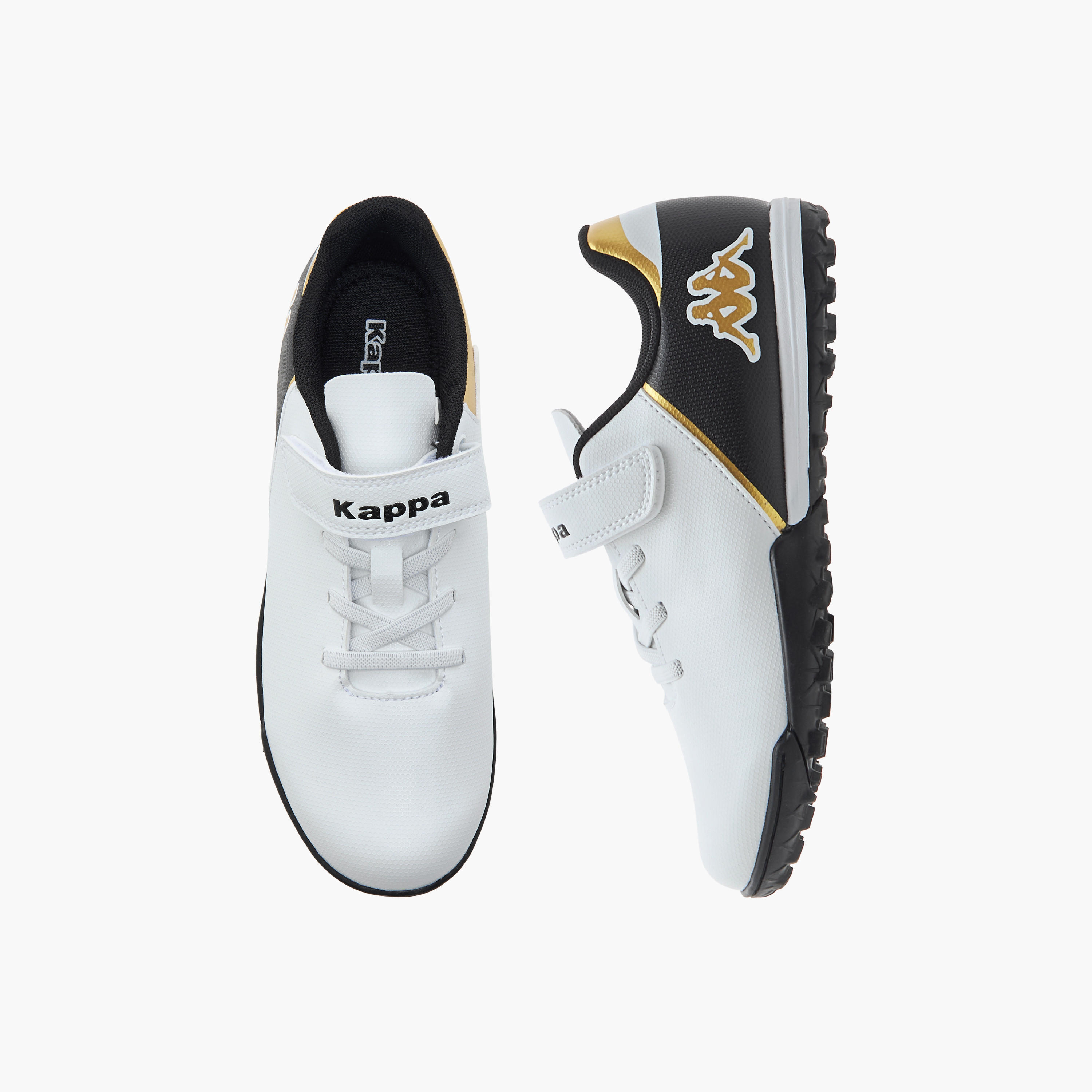 Kappa Boys' Logo Print Football Shoes with Hook and Loop Closure-girls-shoes-sports-image-1