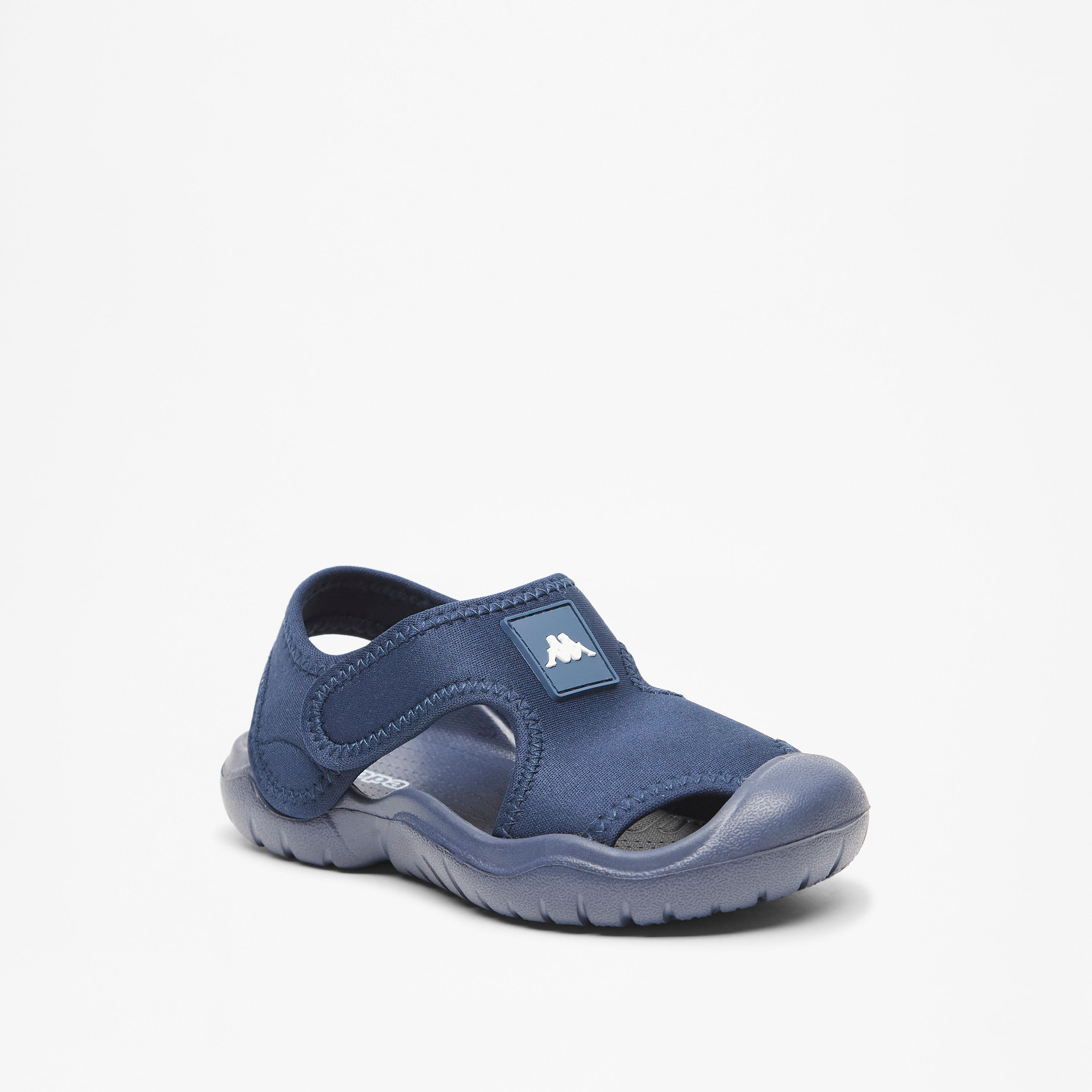 Kappa Boys' Logo Detail Floaters with Hook and Loop Closure-boys-shoes-sandals-image-1