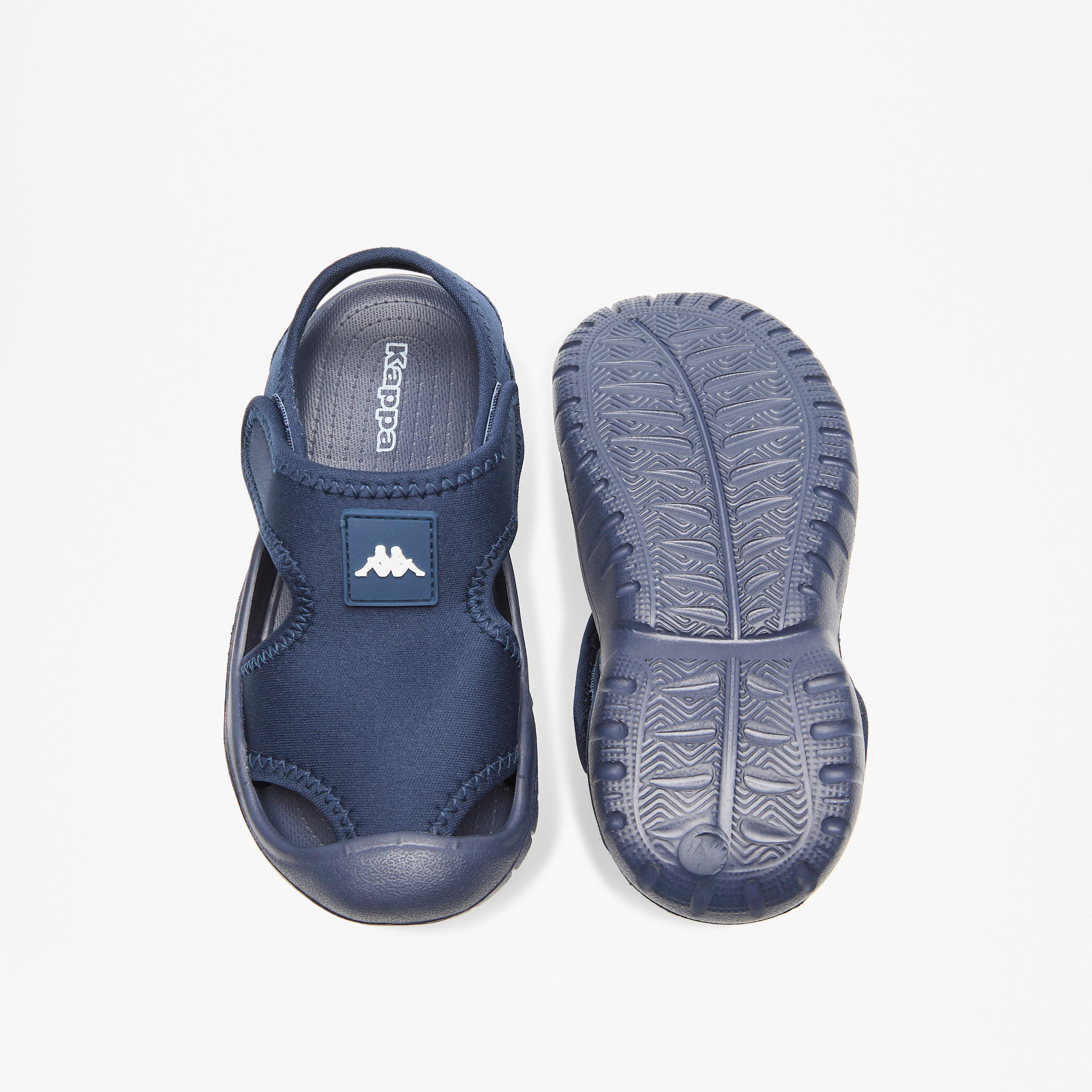 Kappa Boys' Logo Detail Floaters with Hook and Loop Closure-boys-shoes-sandals-image-4