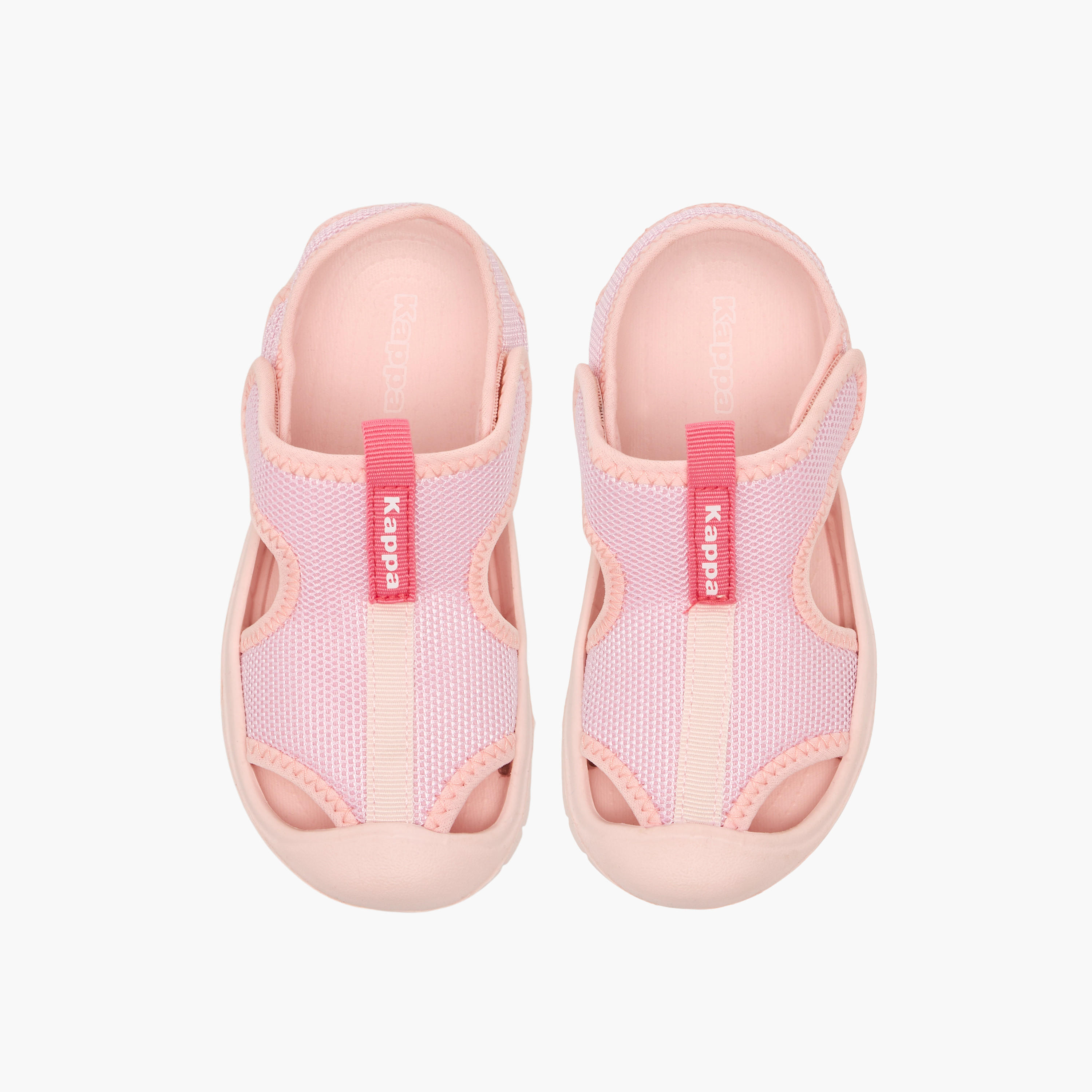 Kappa Sandals with Hook & Loop Closure, Mesh Texture-baby-girls-shoes-sandals-image-1
