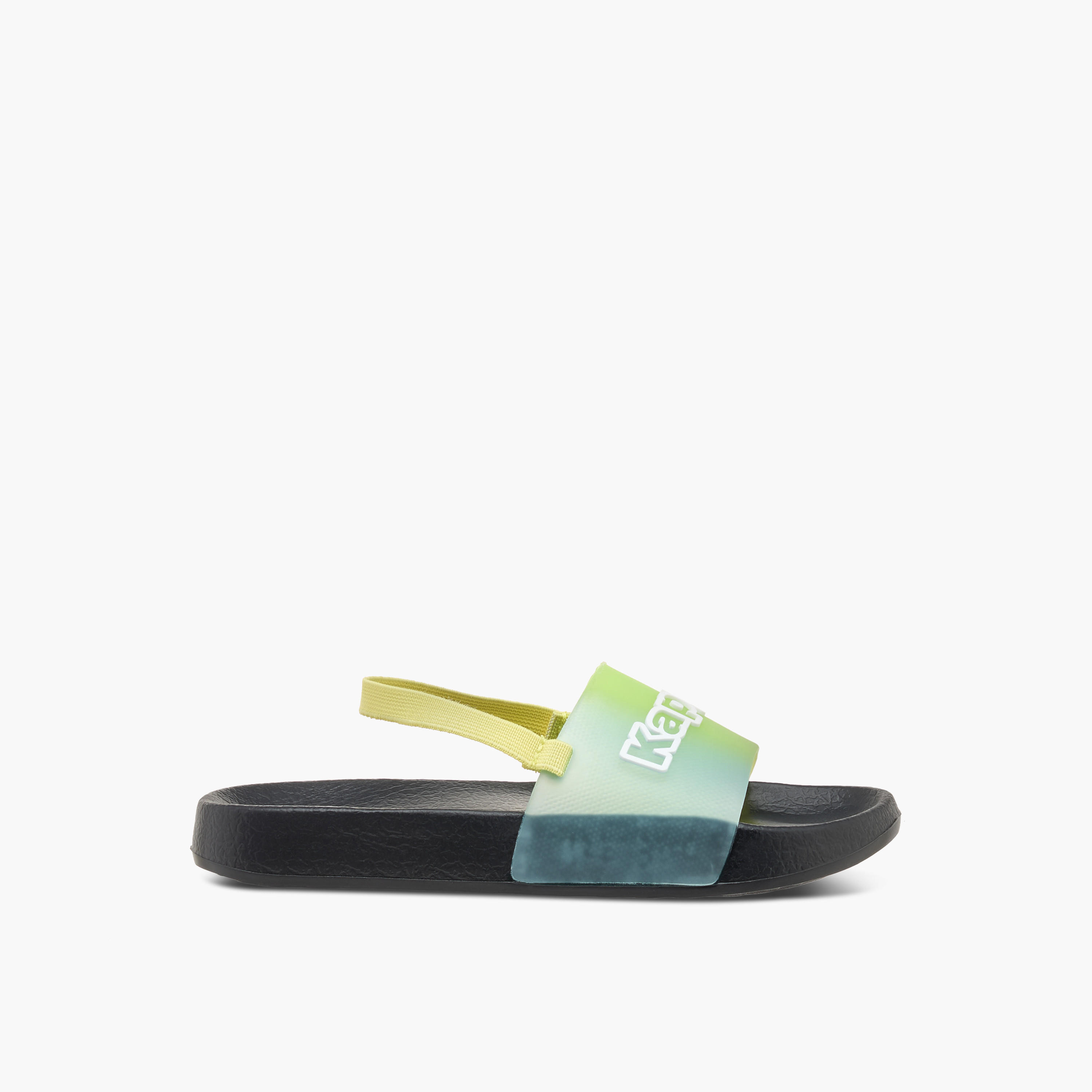 Kappa Boys' Logo Detail Slides with Elastic Strap-boys-shoes-flipflopsandslides-image-2