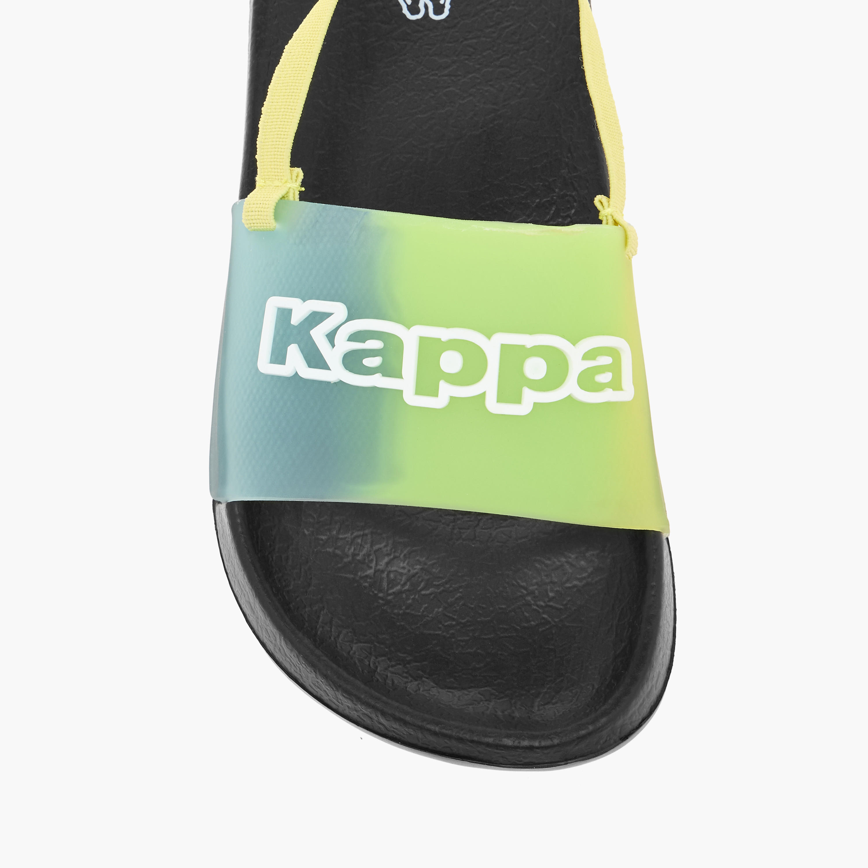 Kappa Boys' Logo Detail Slides with Elastic Strap-boys-shoes-flipflopsandslides-image-3