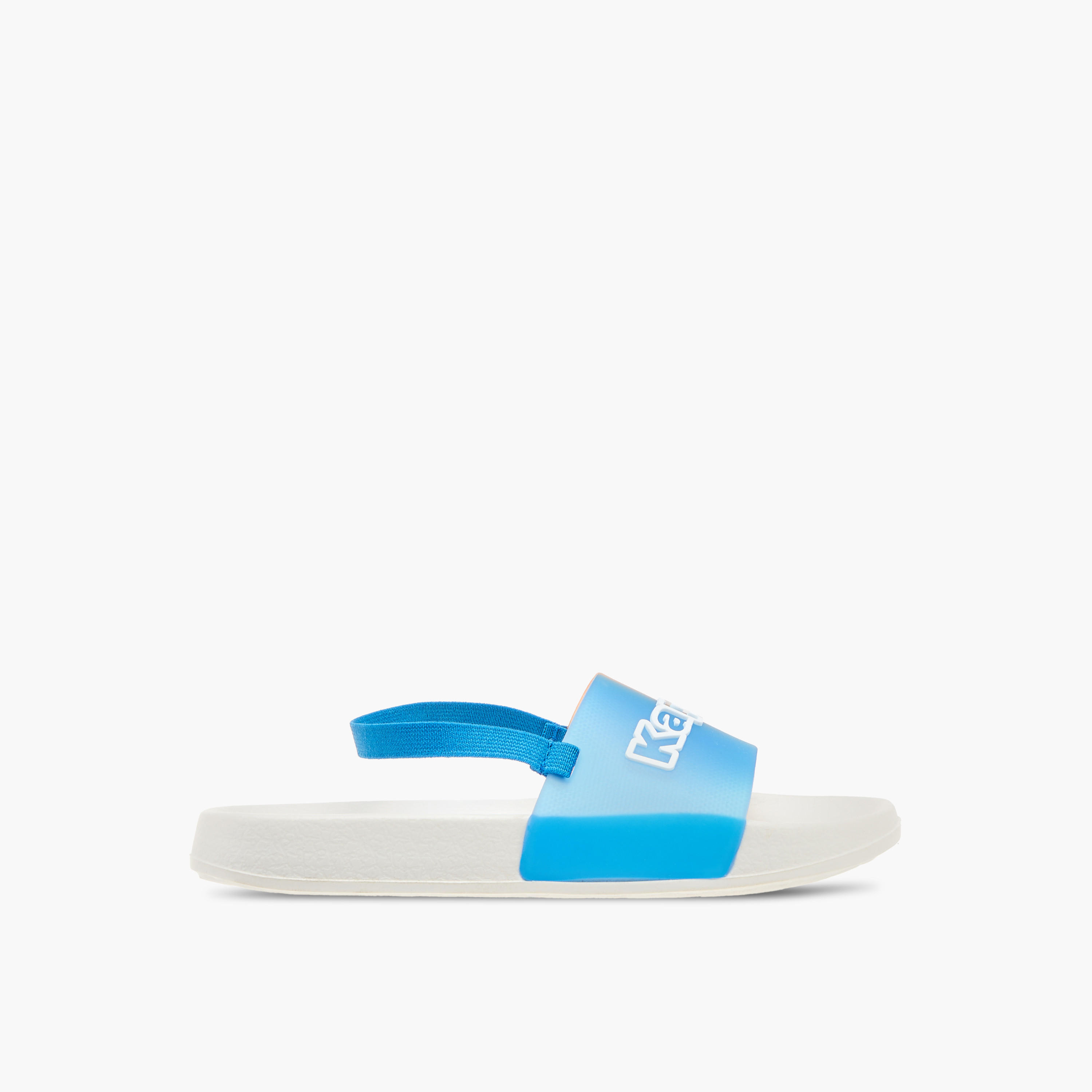 Kappa Boys' Logo Detail Slides with Elastic Strap-boys-shoes-flipflopsandslides-image-2