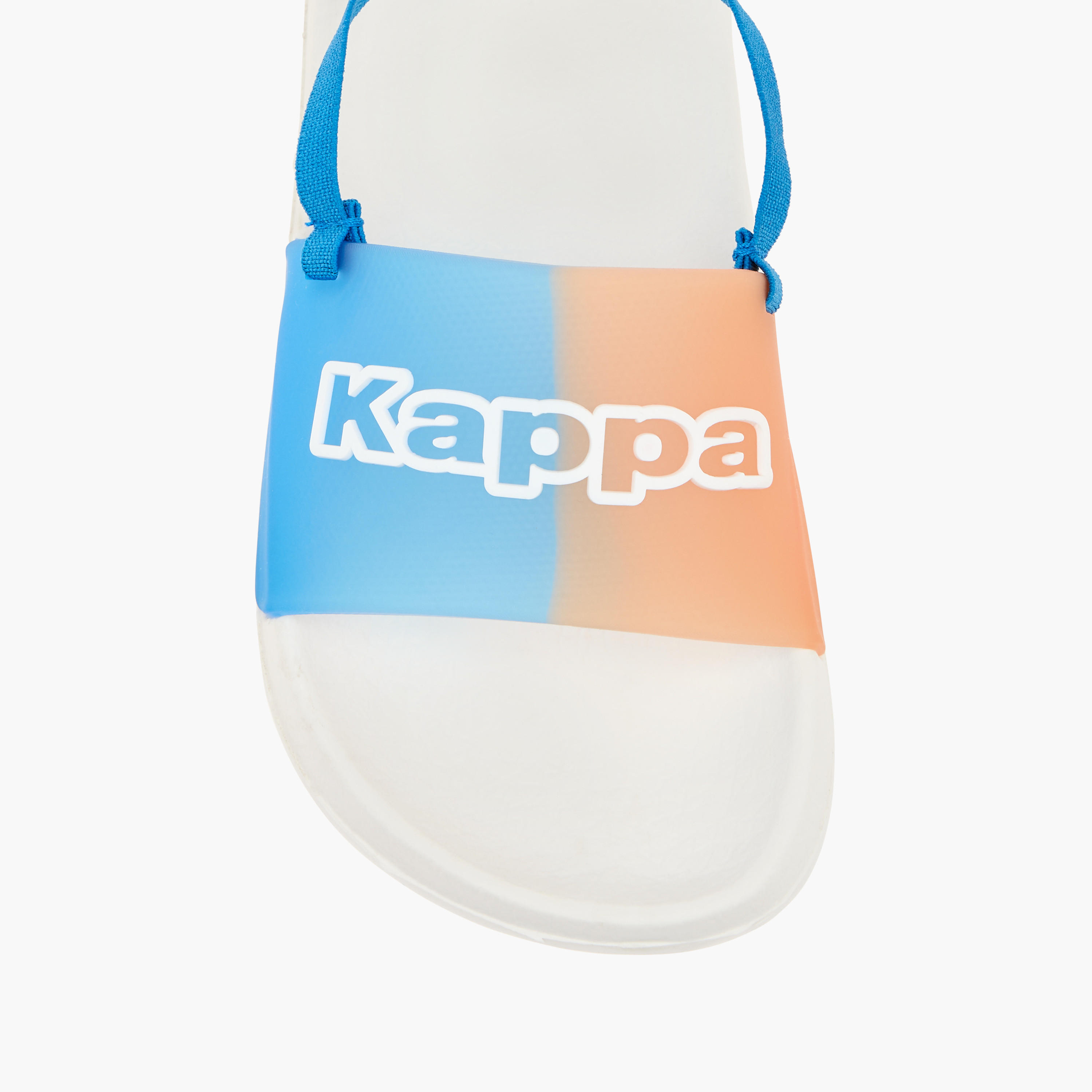 Kappa Boys' Logo Detail Slides with Elastic Strap-boys-shoes-flipflopsandslides-image-3