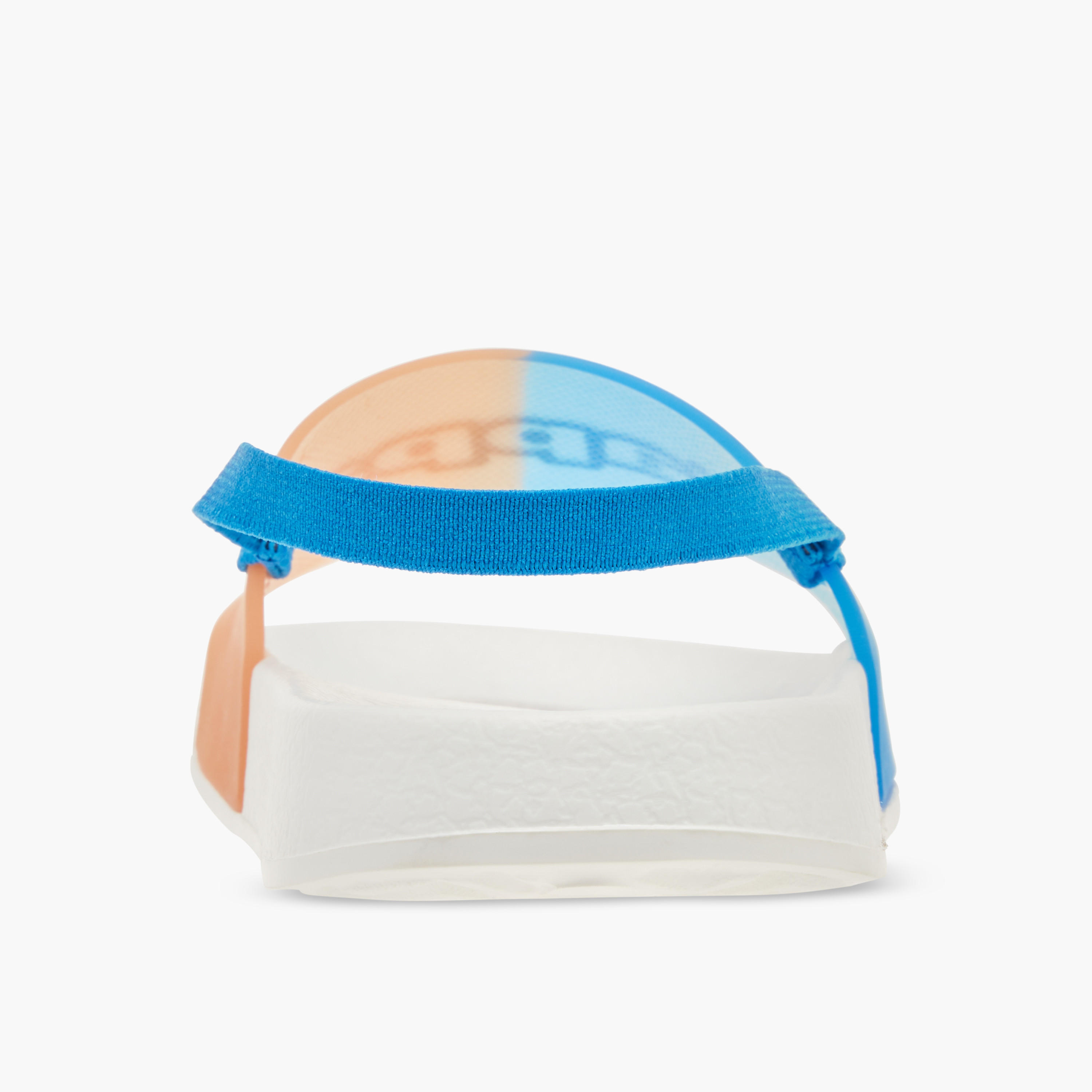 Kappa Boys' Logo Detail Slides with Elastic Strap-boys-shoes-flipflopsandslides-image-4