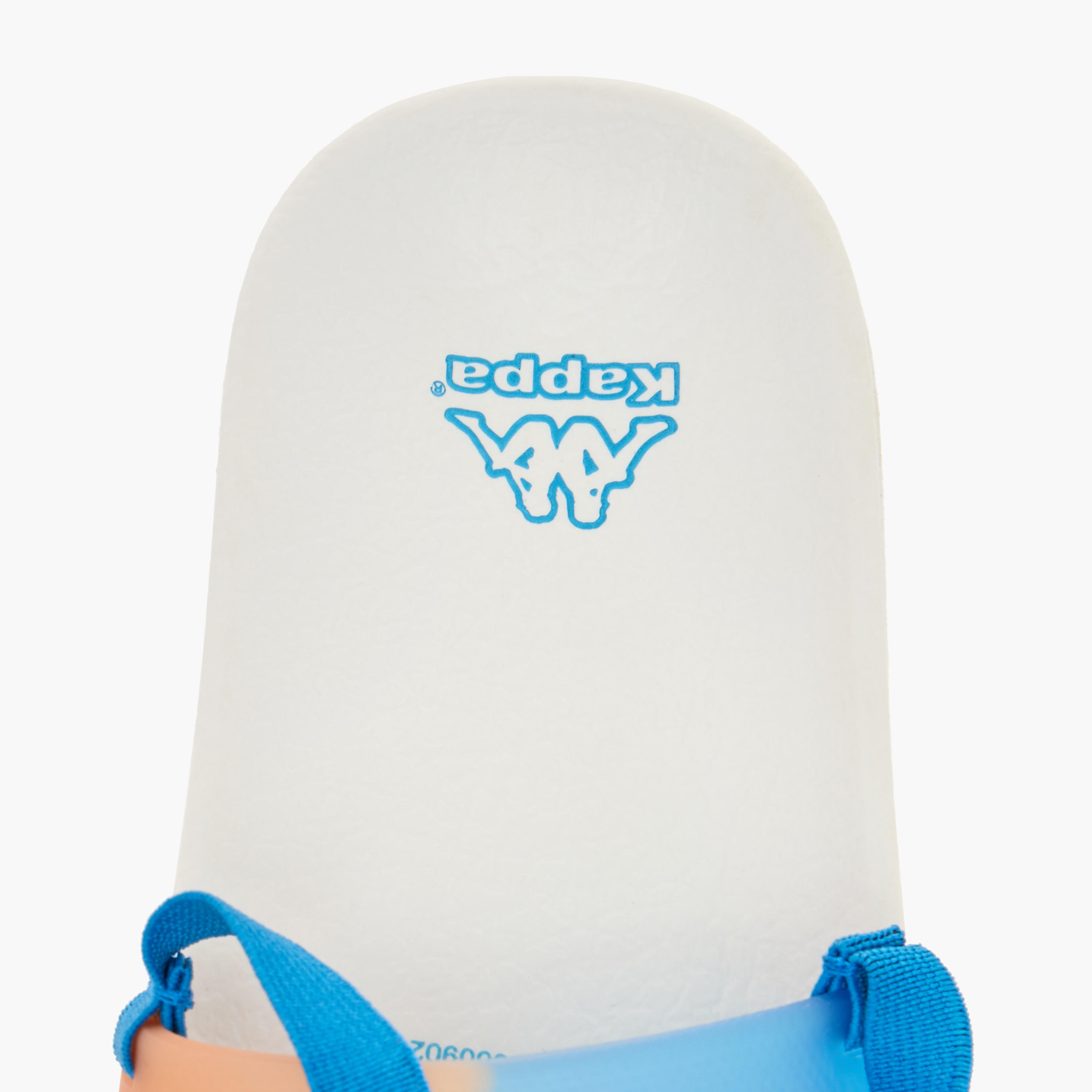 Kappa Boys' Logo Detail Slides with Elastic Strap-boys-shoes-flipflopsandslides-image-5