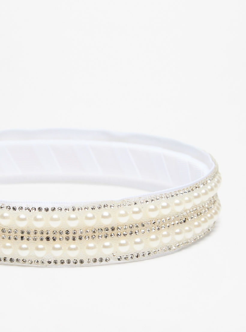 شريطة شعر مزينة باللؤلؤ من فلورا بيلا-girls-accessories-hairaccessories-image-3