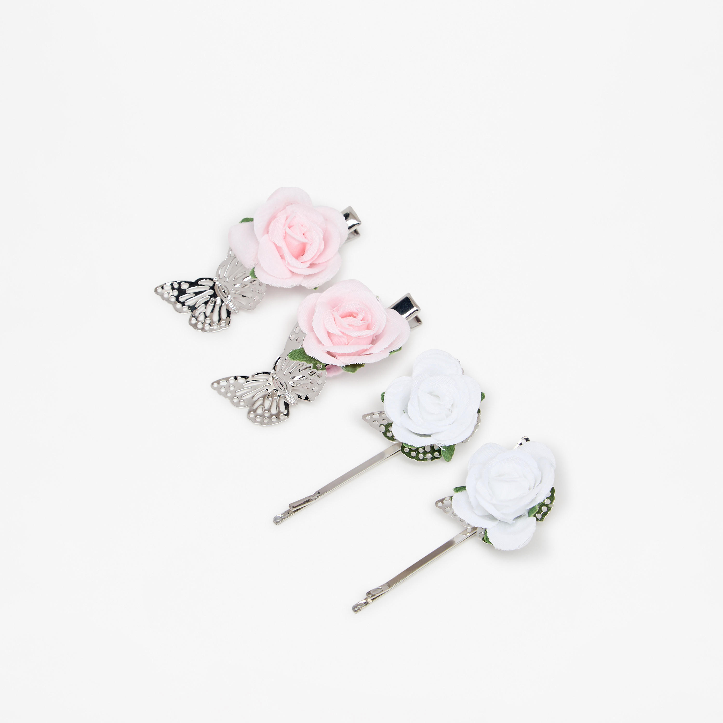 Flora Bella Rose Applique Hair Clip - Set of 4-girls-accessories-hairaccessories-image-1