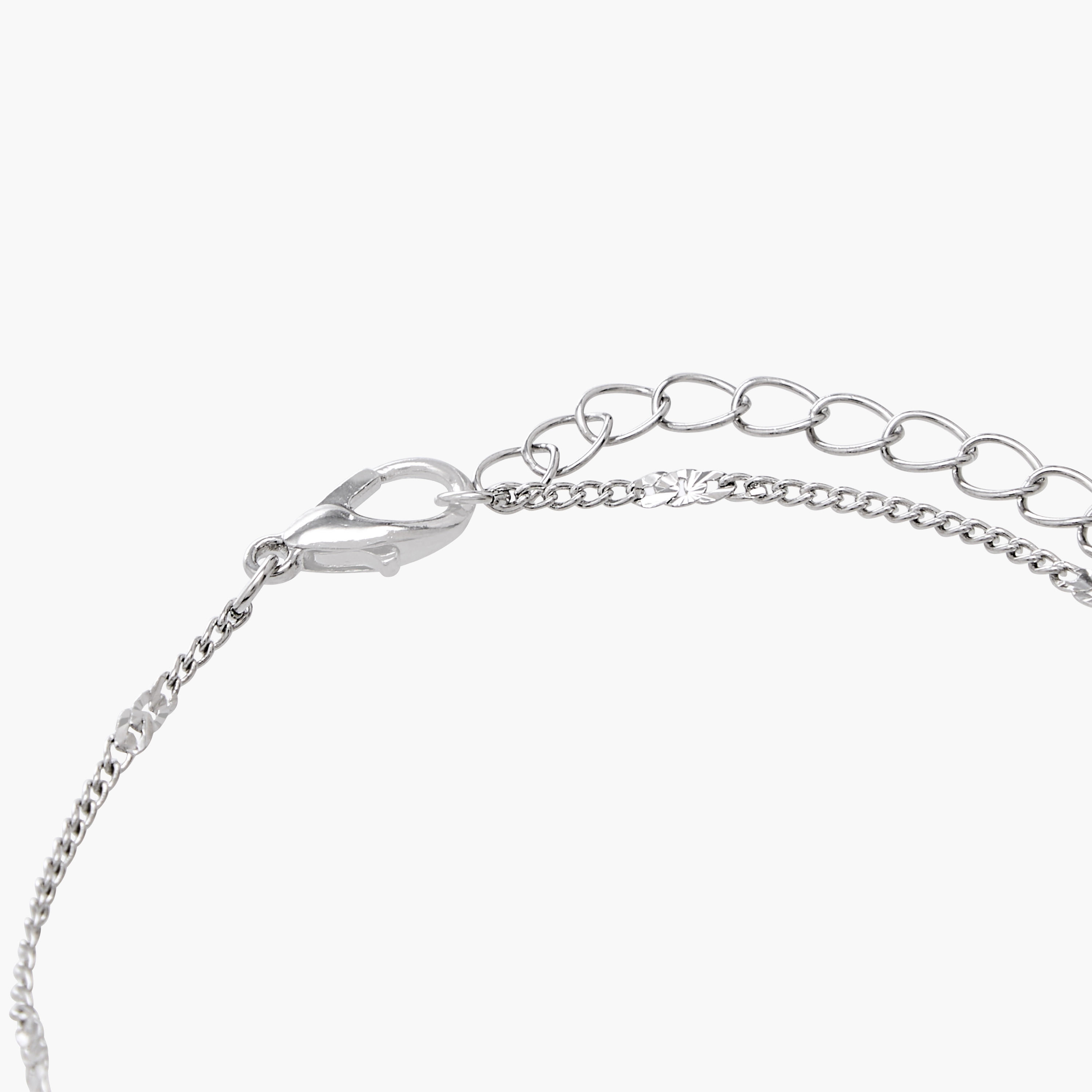 Flora Bella Pack of 3 Metallic Chain Style Bracelet-women-watchesandjewellery-jewellery-banglesandbracelets-image-8