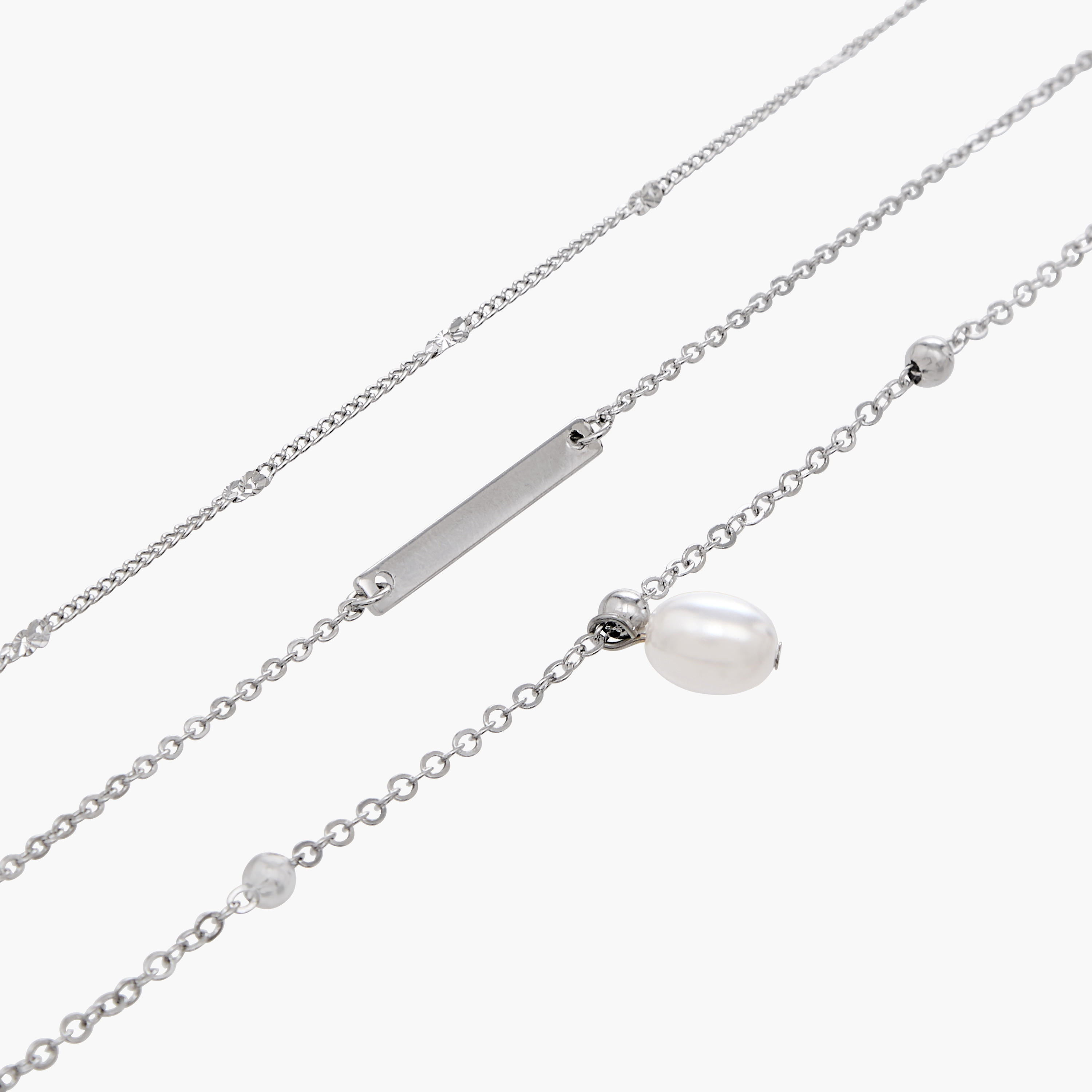Flora Bella Pack of 3 Metallic Chain Style Bracelet-women-watchesandjewellery-jewellery-banglesandbracelets-image-9
