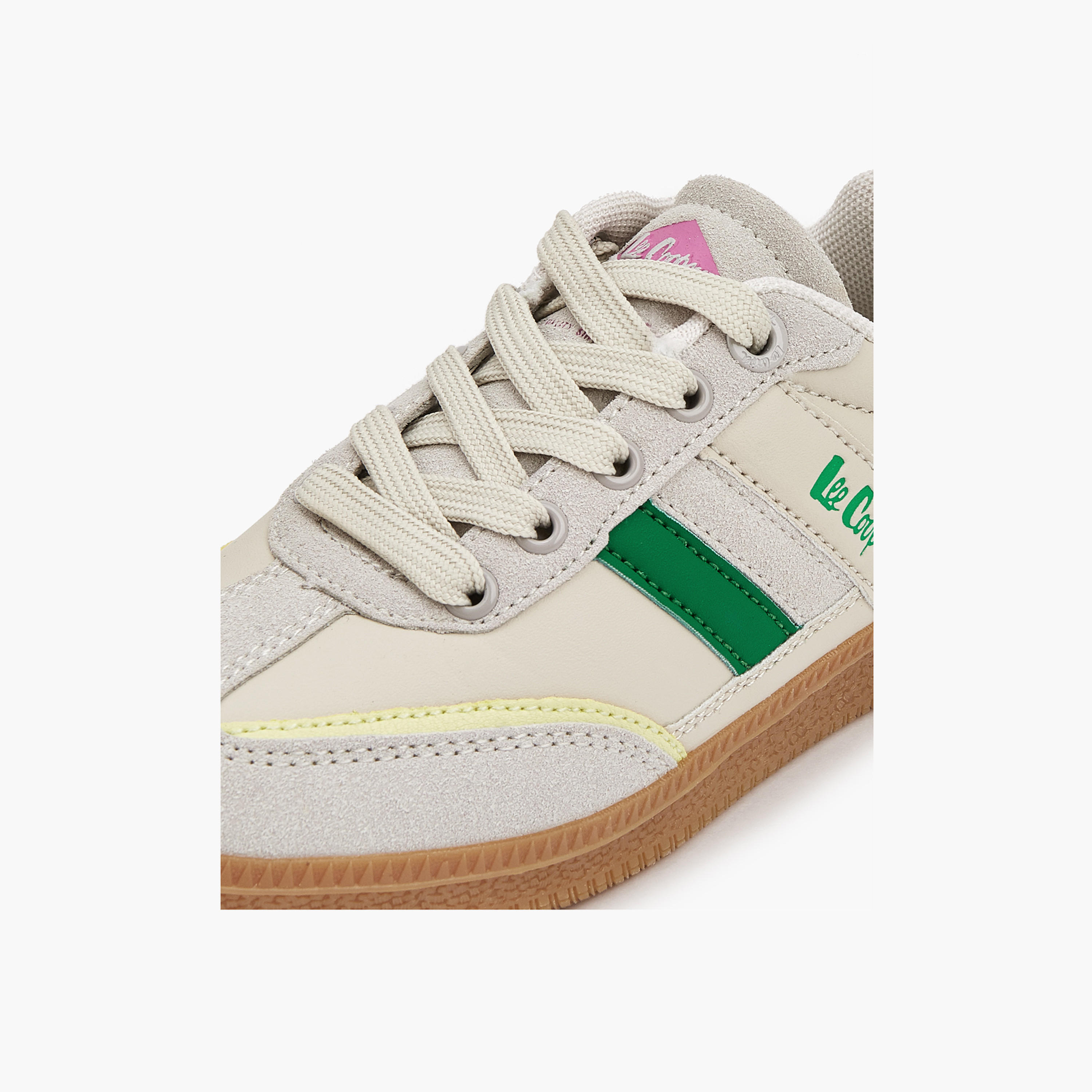 Lee Cooper Girls' Panelled Lace-Up Sneakers-girls-shoes-sneakers-image-5