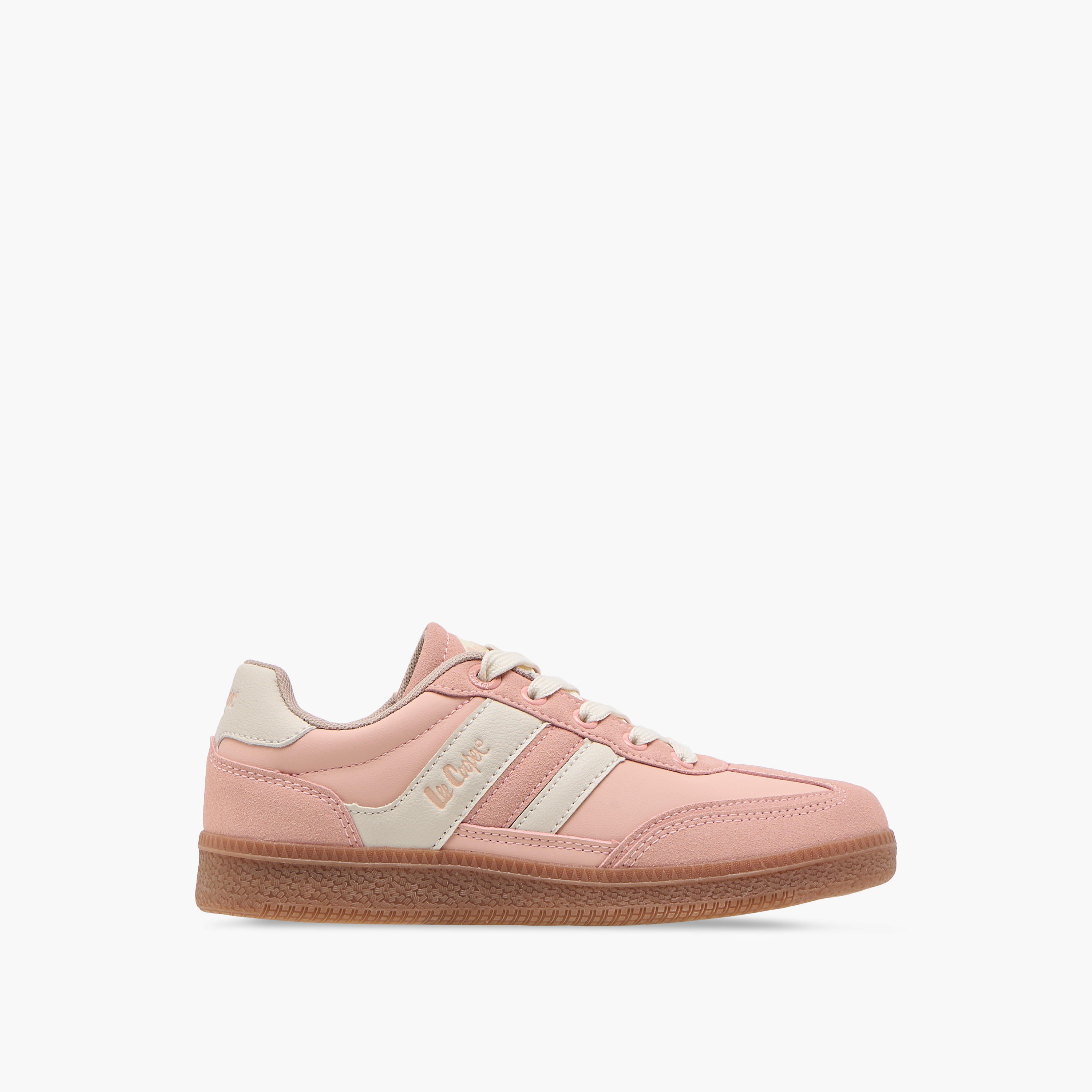 Lee Cooper Girls' Panelled Lace-Up Sneakers-girls-shoes-sneakers-image-3