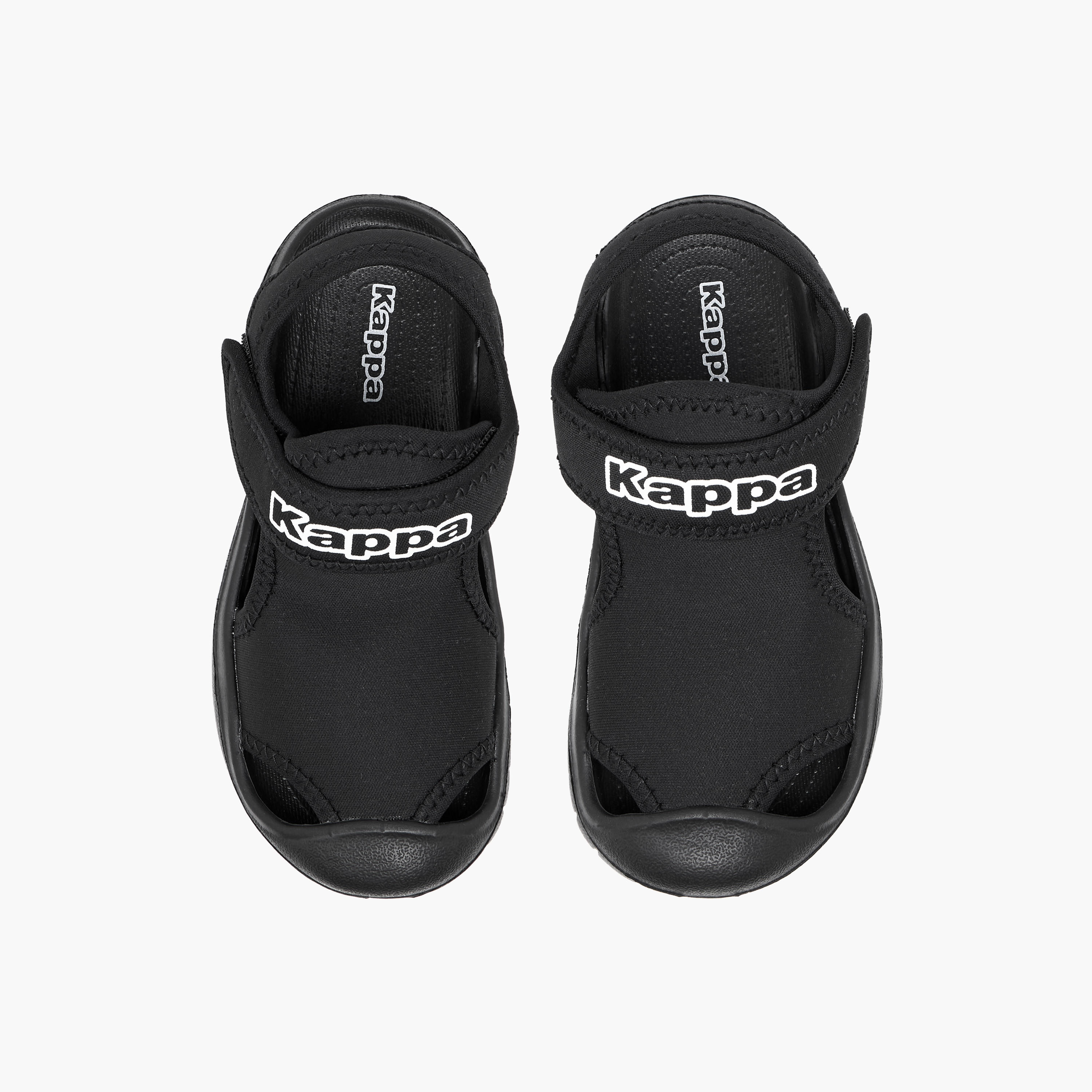 Kappa Boys' Logo Print Sandals with Hook and Loop Closure-boys-shoes-sandals-image-1