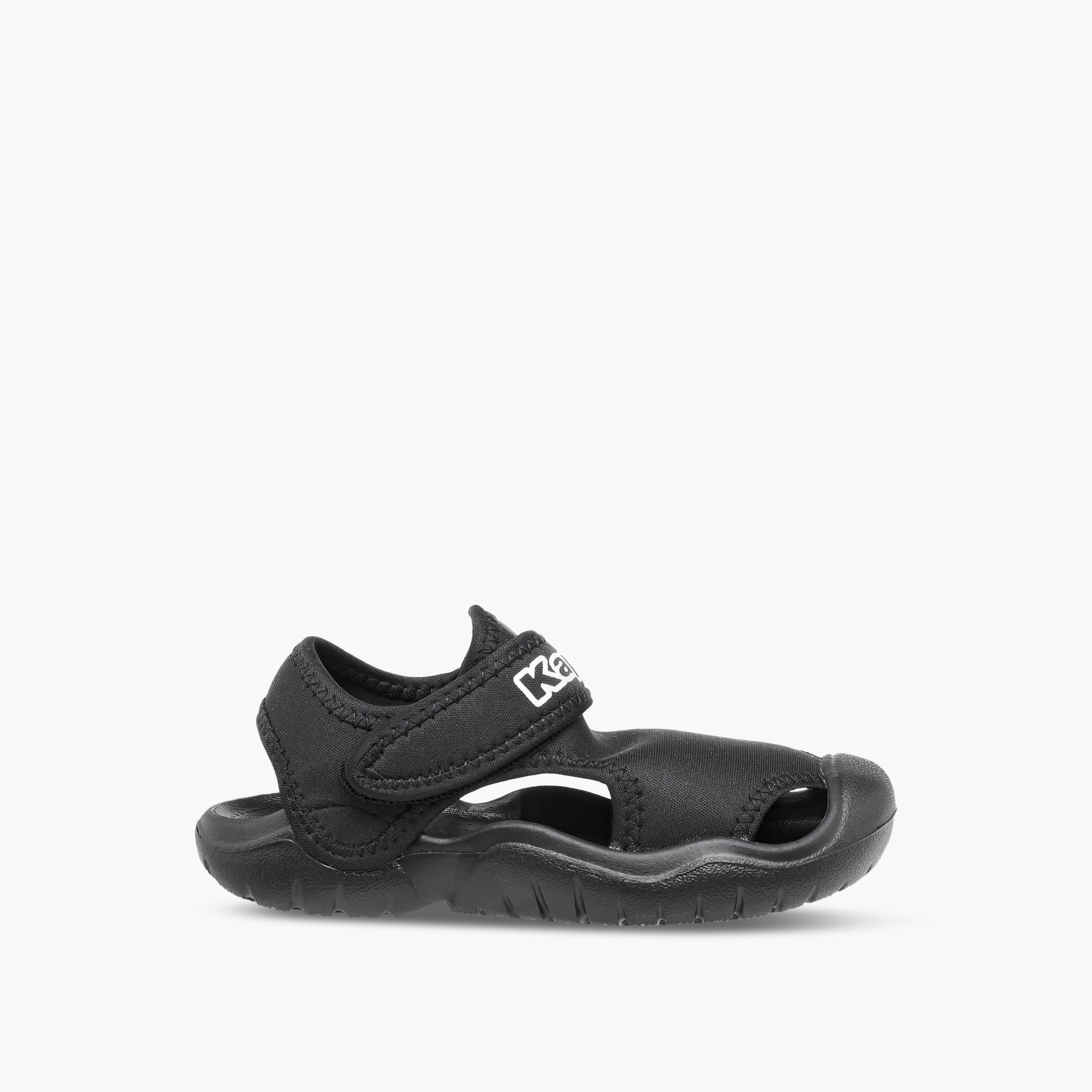 Kappa Boys' Logo Print Sandals with Hook and Loop Closure-boys-shoes-sandals-image-3