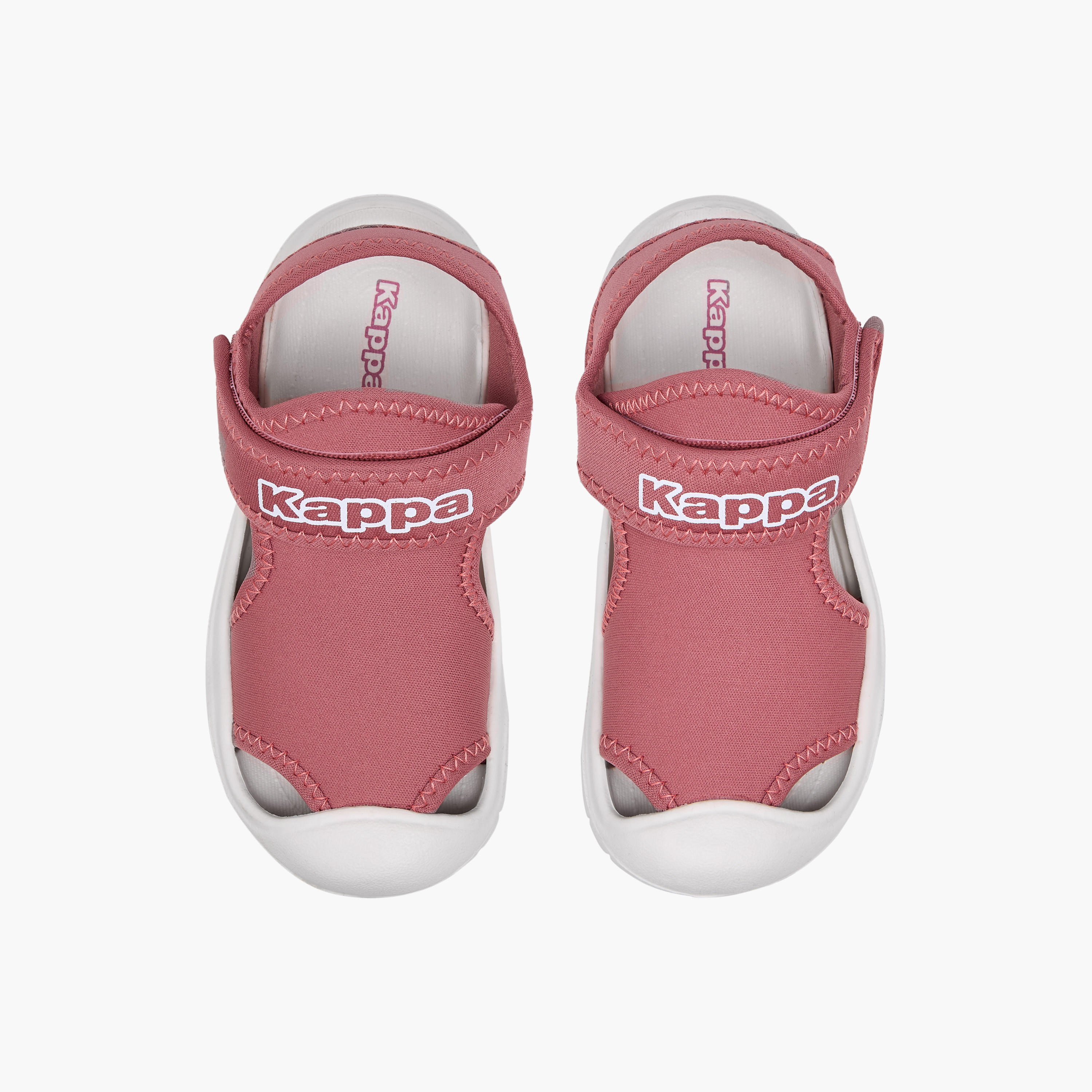 Kappa Girls' Logo Print Sandals with Hook and Loop Closure-girls-shoes-sandals-image-1