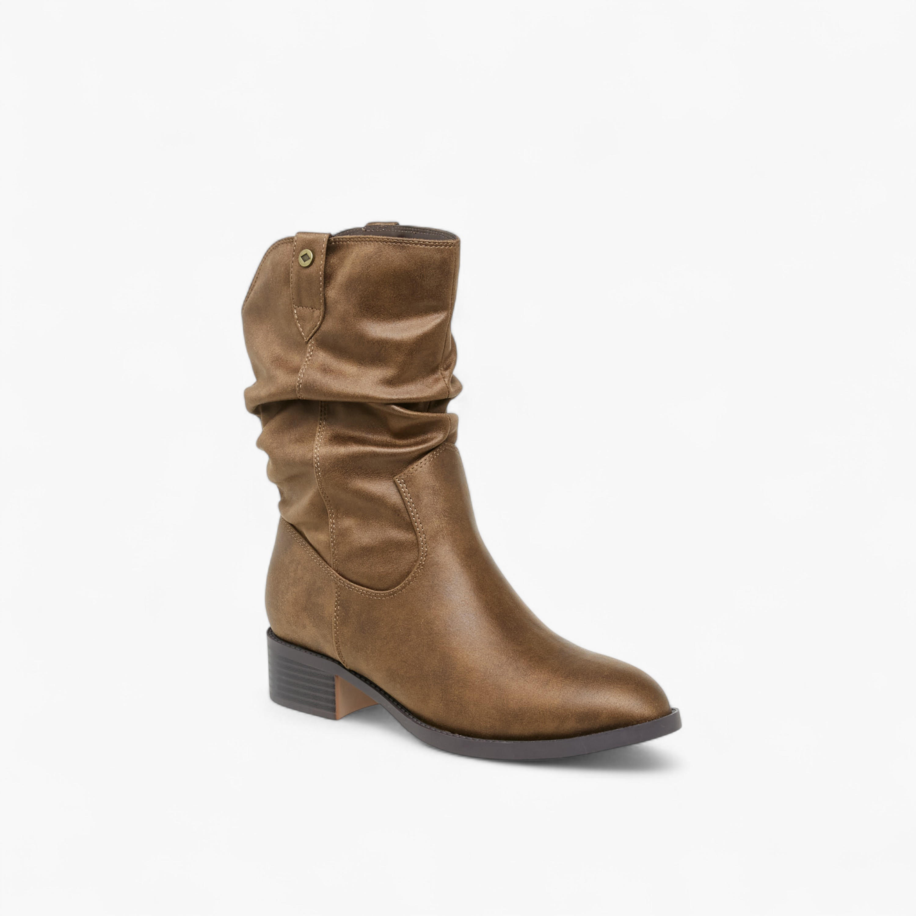 بوت سادة بطول الكاحل مع كعب سميك للنساء من لي كوبر-women-shoes-boots-image-4
