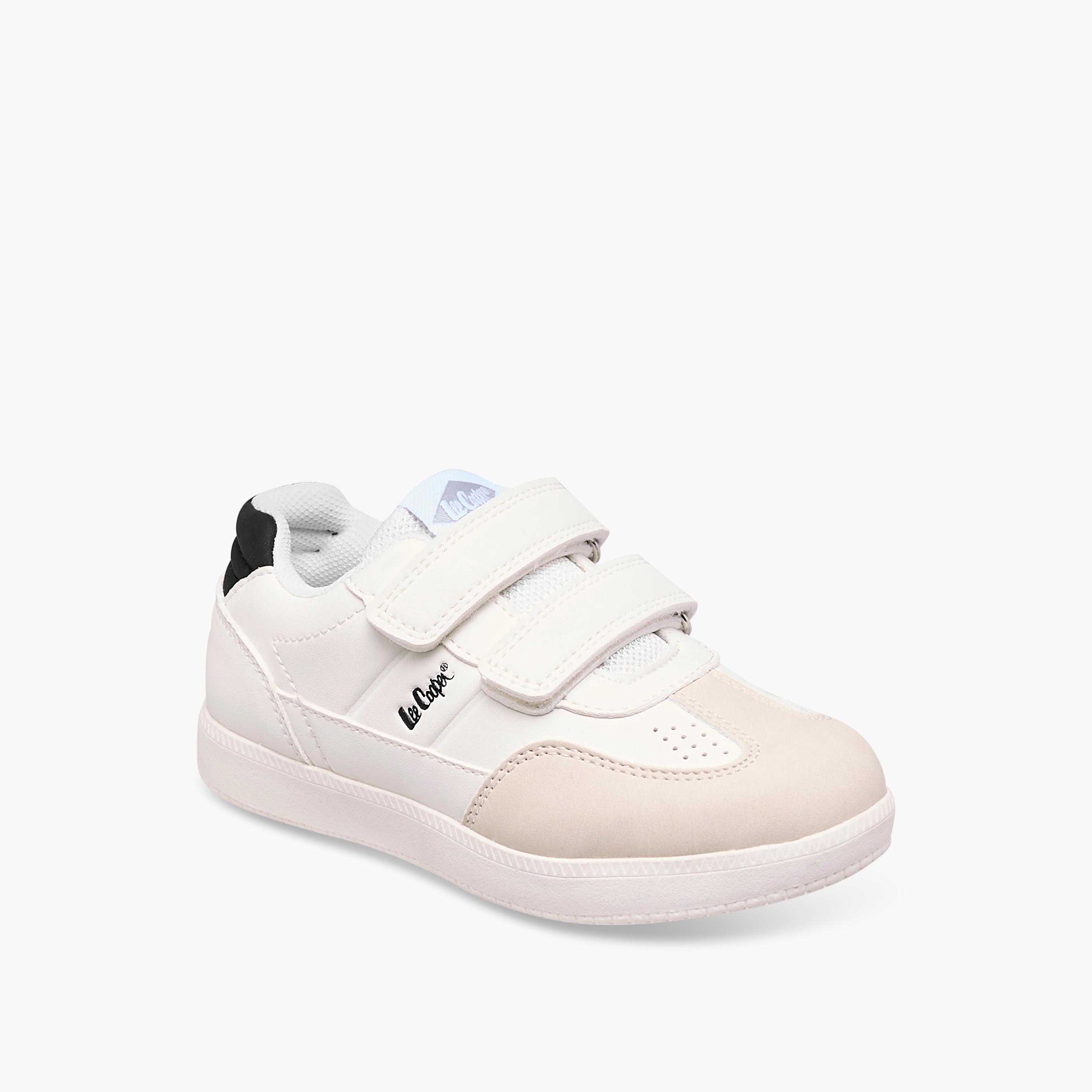 Lee Cooper Kids' Panelled Sneakers with Hook and Loop Closure-boys-shoes-sneakers-image-2