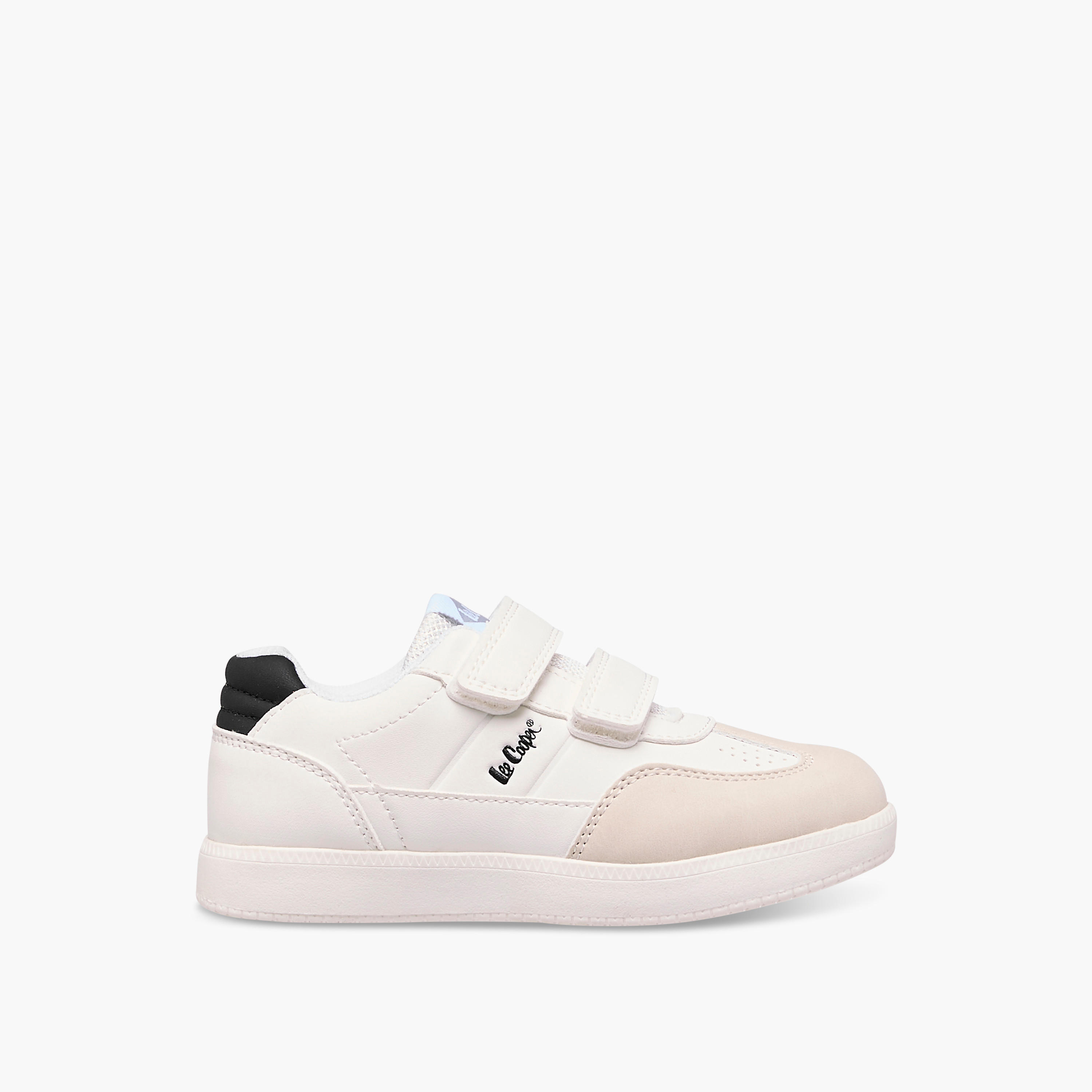 Lee Cooper Kids' Panelled Sneakers with Hook and Loop Closure-boys-shoes-sneakers-image-3