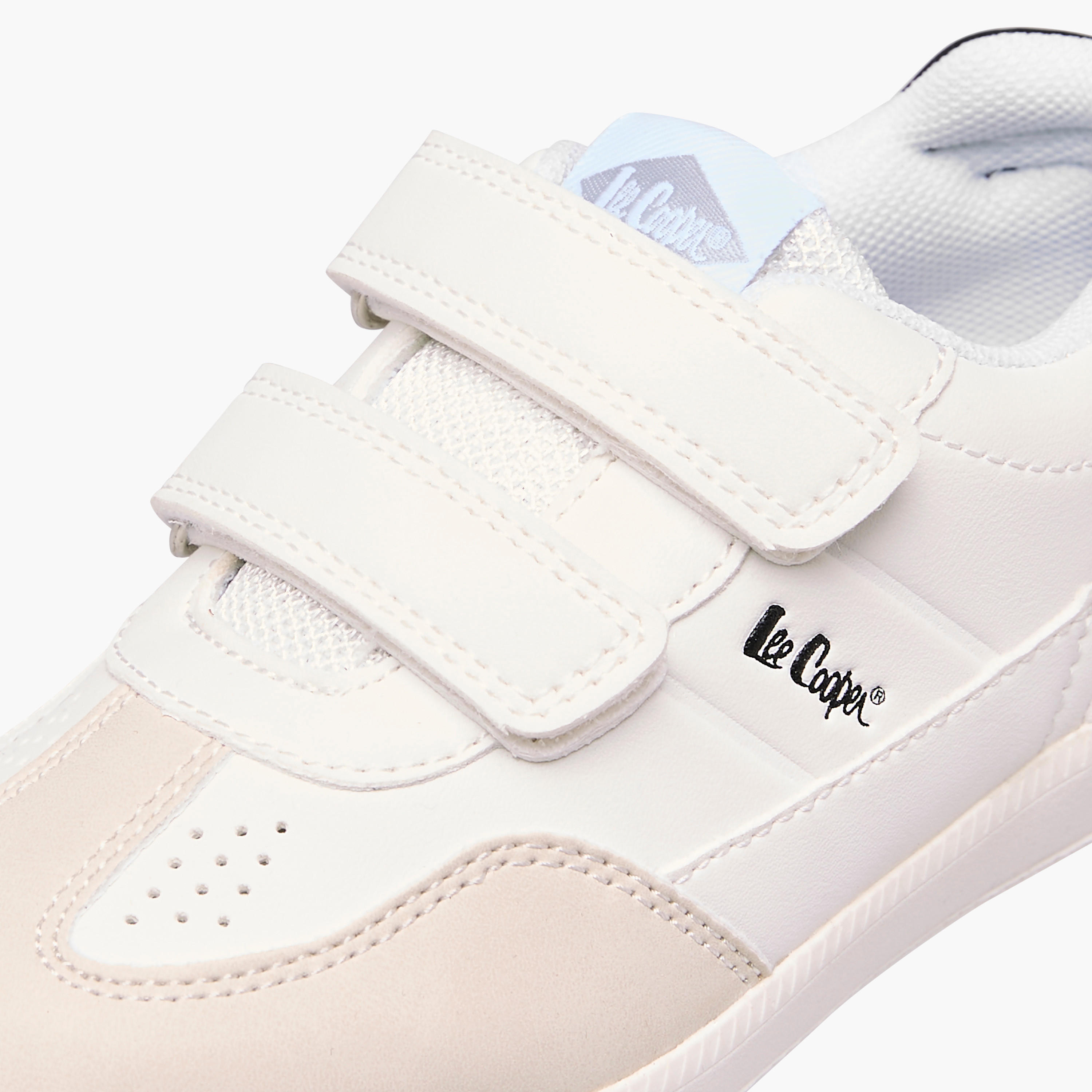 Lee Cooper Kids' Panelled Sneakers with Hook and Loop Closure-boys-shoes-sneakers-image-4