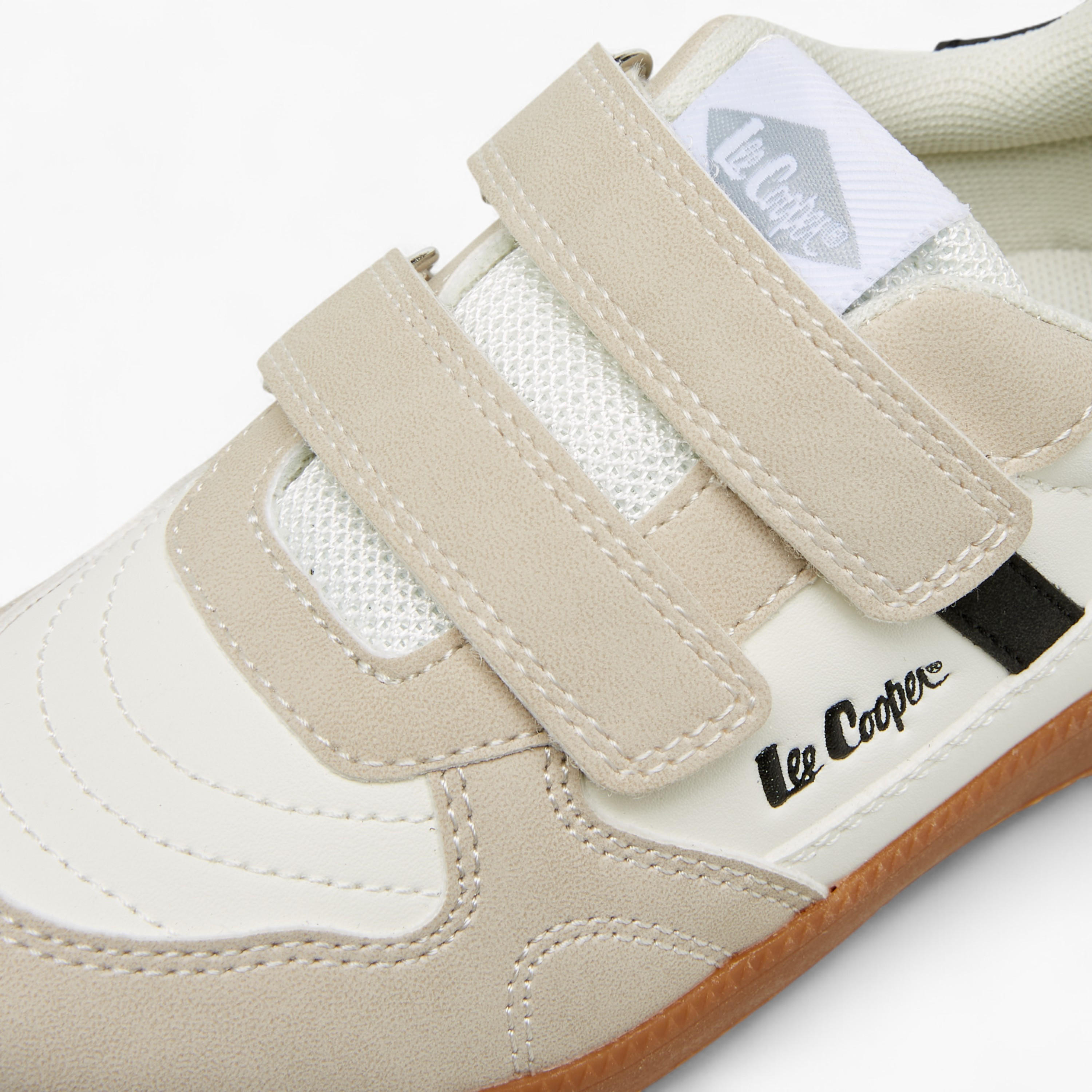 Lee Cooper Boys' Panelled Sneakers with Hook and Loop Closure-boys-shoes-sneakers-image-4