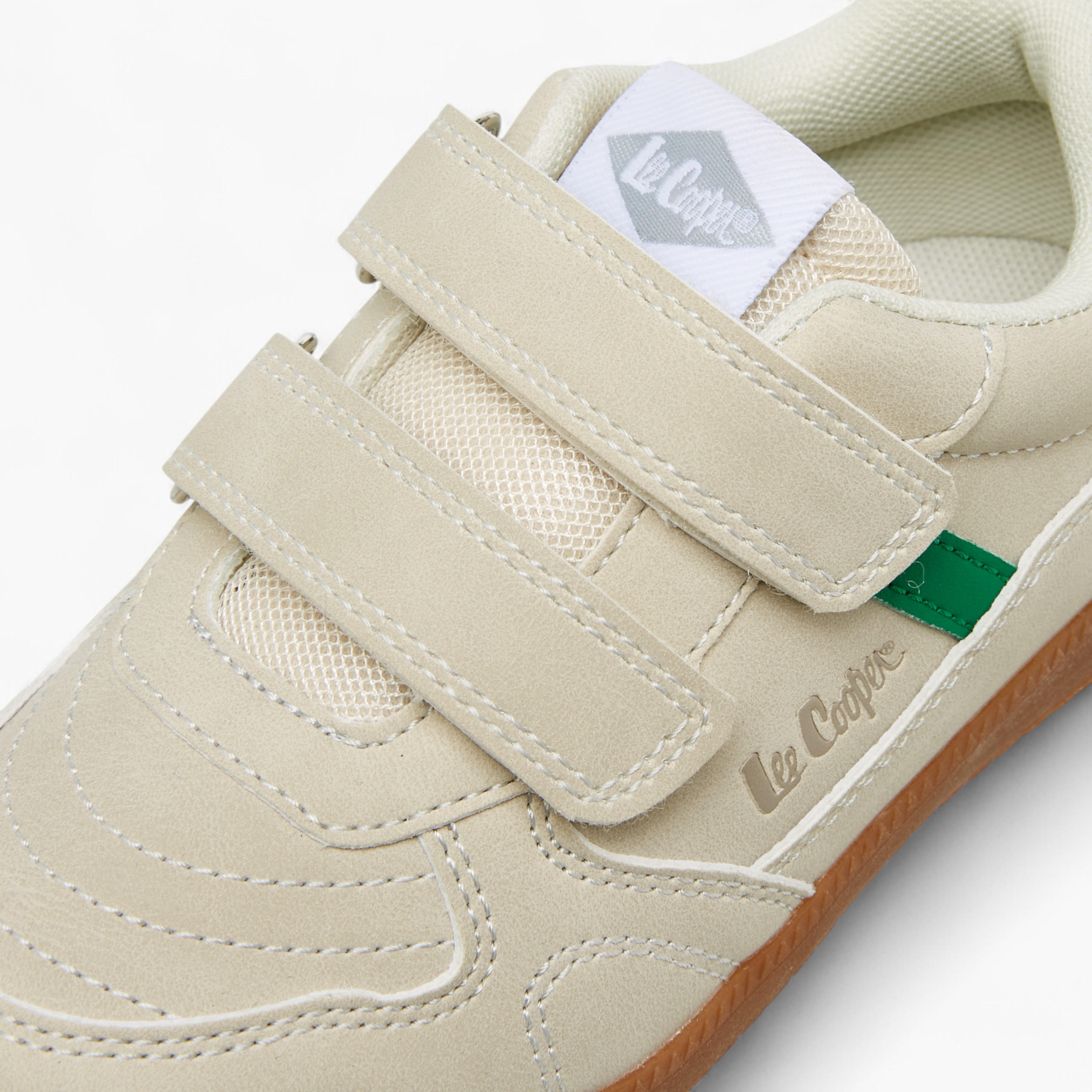 Lee Cooper Boys' Panelled Sneakers with Hook and Loop Closure-boys-shoes-sneakers-image-4