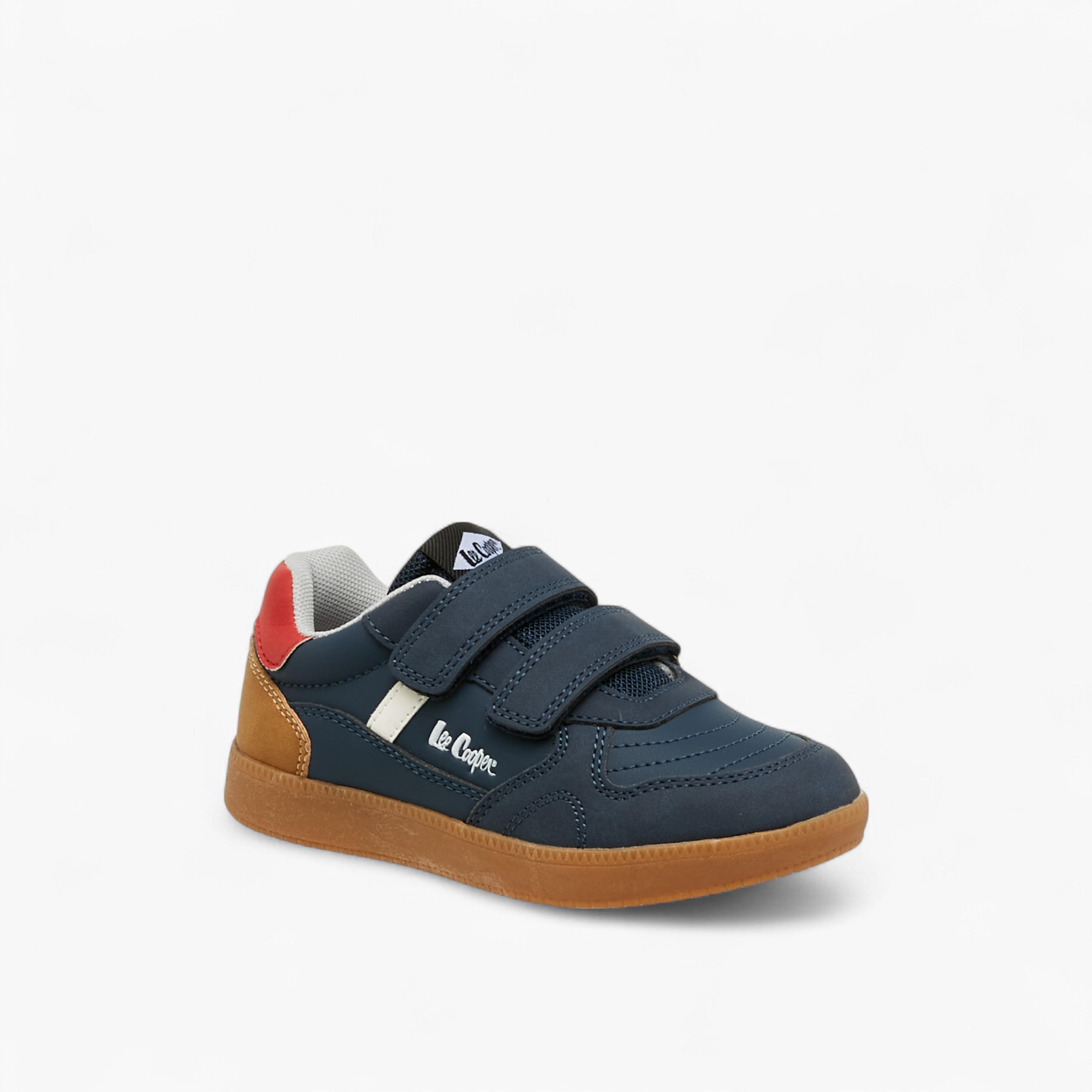 Lee Cooper Boys' Panelled Sneakers with Hook and Loop Closure-boys-shoes-sneakers-image-2