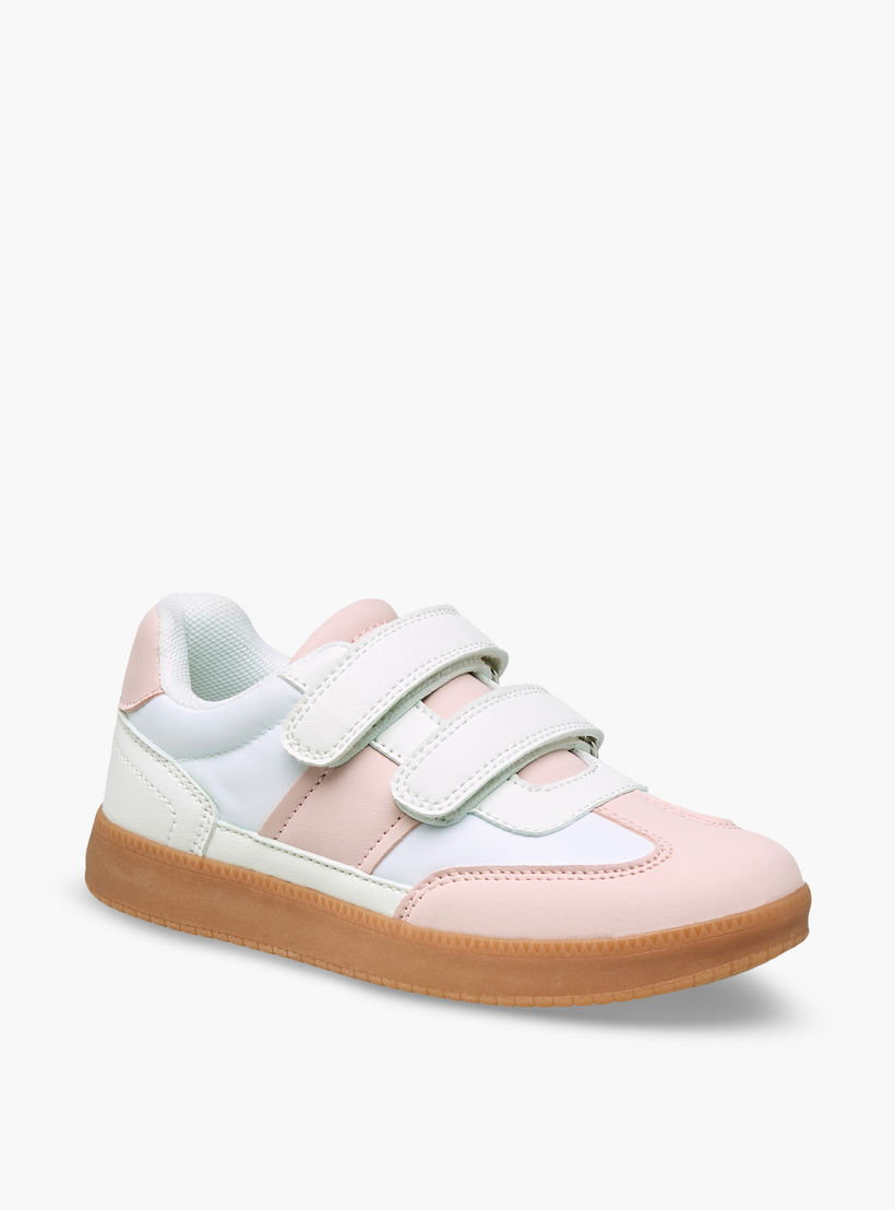 Juniors Girls Colourblock Hook & Loop Sneakers-girls-shoes-sneakers-image-2