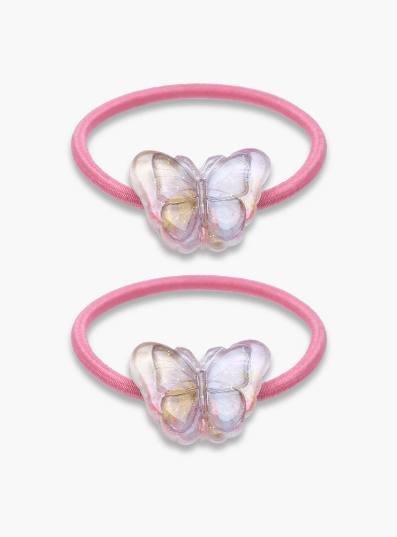 Flora Bella Applique Detail Hair Tie - Set of 6-girls-accessories-hairaccessories-image-2