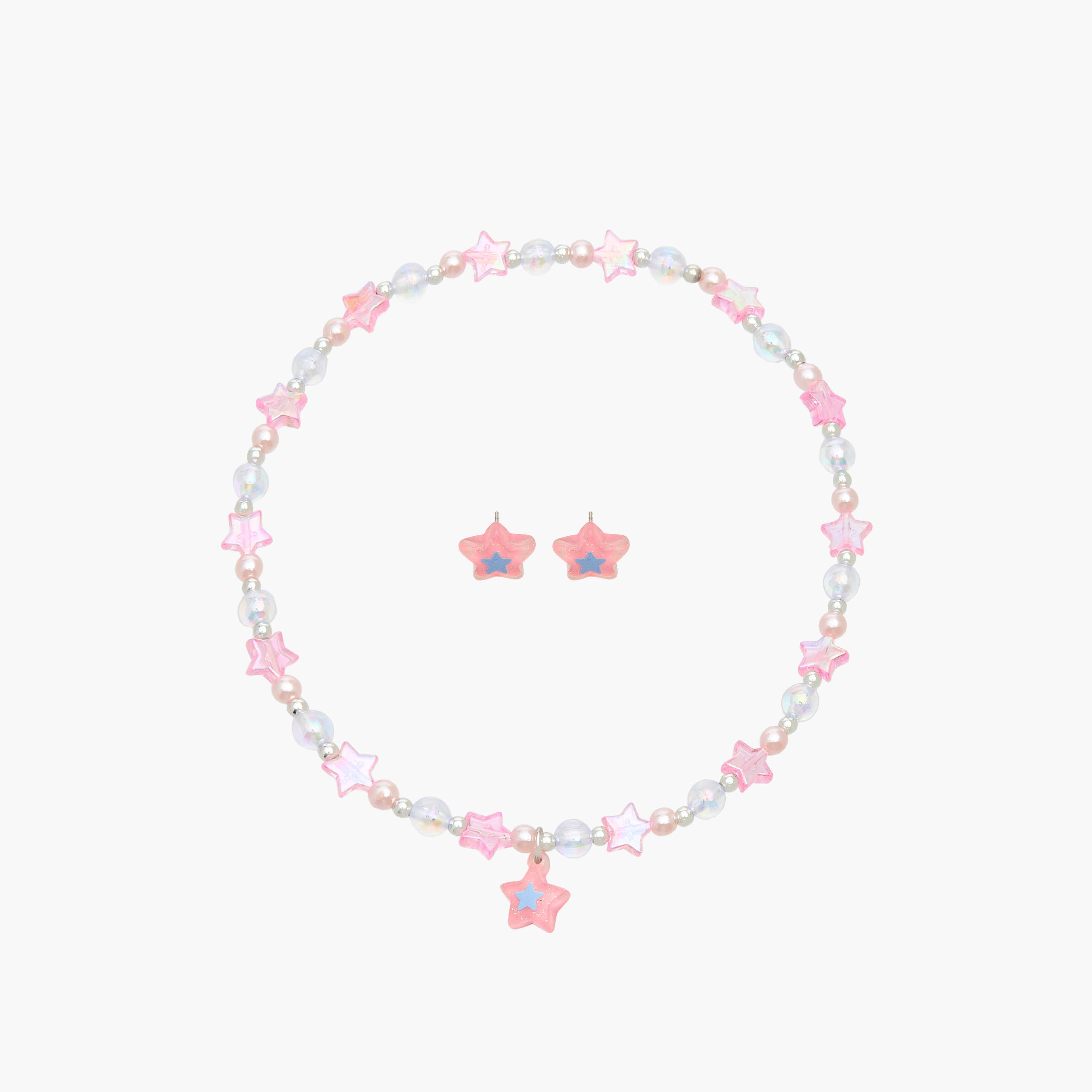 Flora Bella Star Embellished Necklace and Earrings Set-girls-accessories-jewellery-image-1