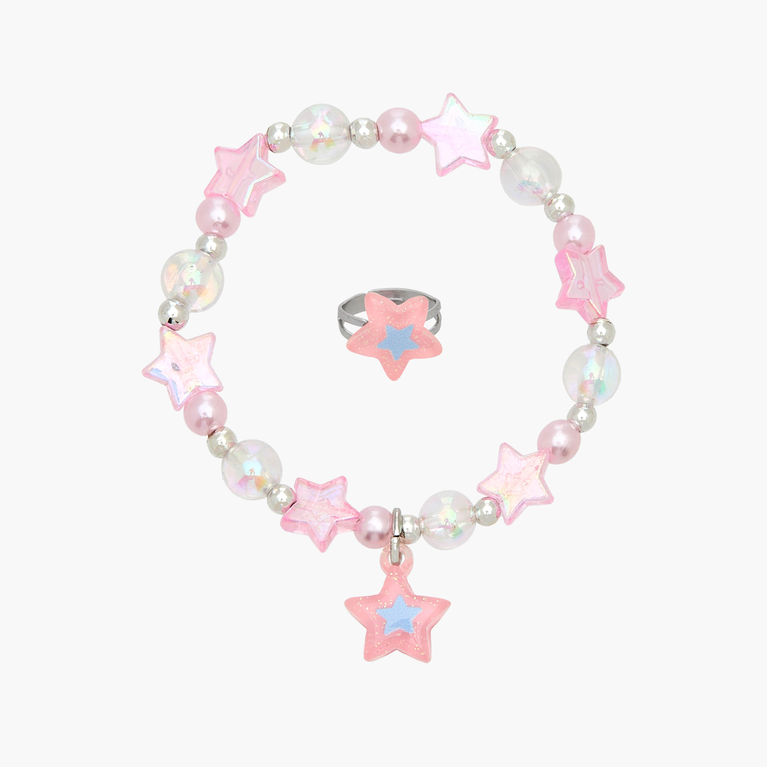 Flora Bella Star Embellished Bracelet and Ring Set-girls-accessories-jewellery-image-1