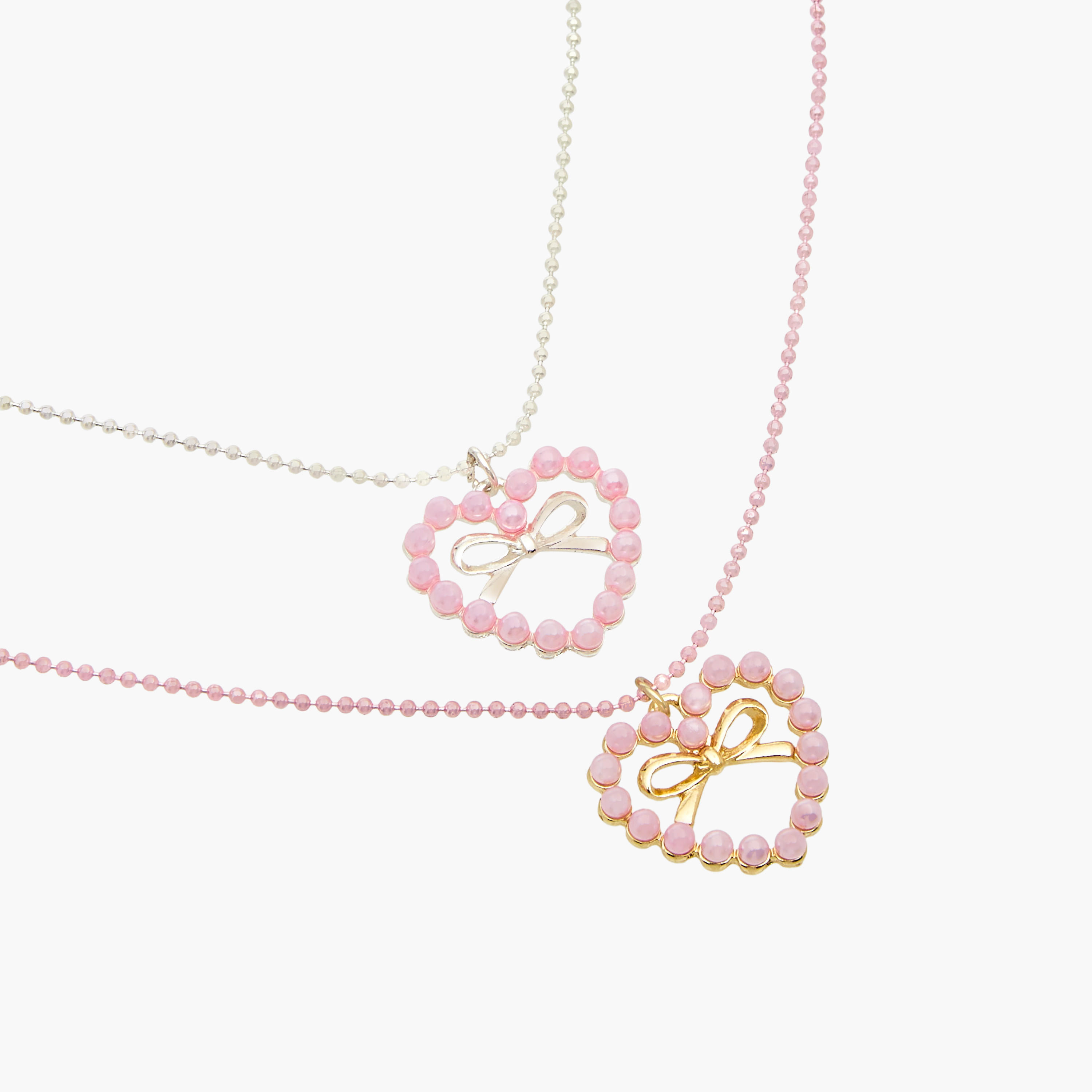 Flora Bella Beaded Heart Pendant Necklace - Set of 2-girls-accessories-jewellery-image-4