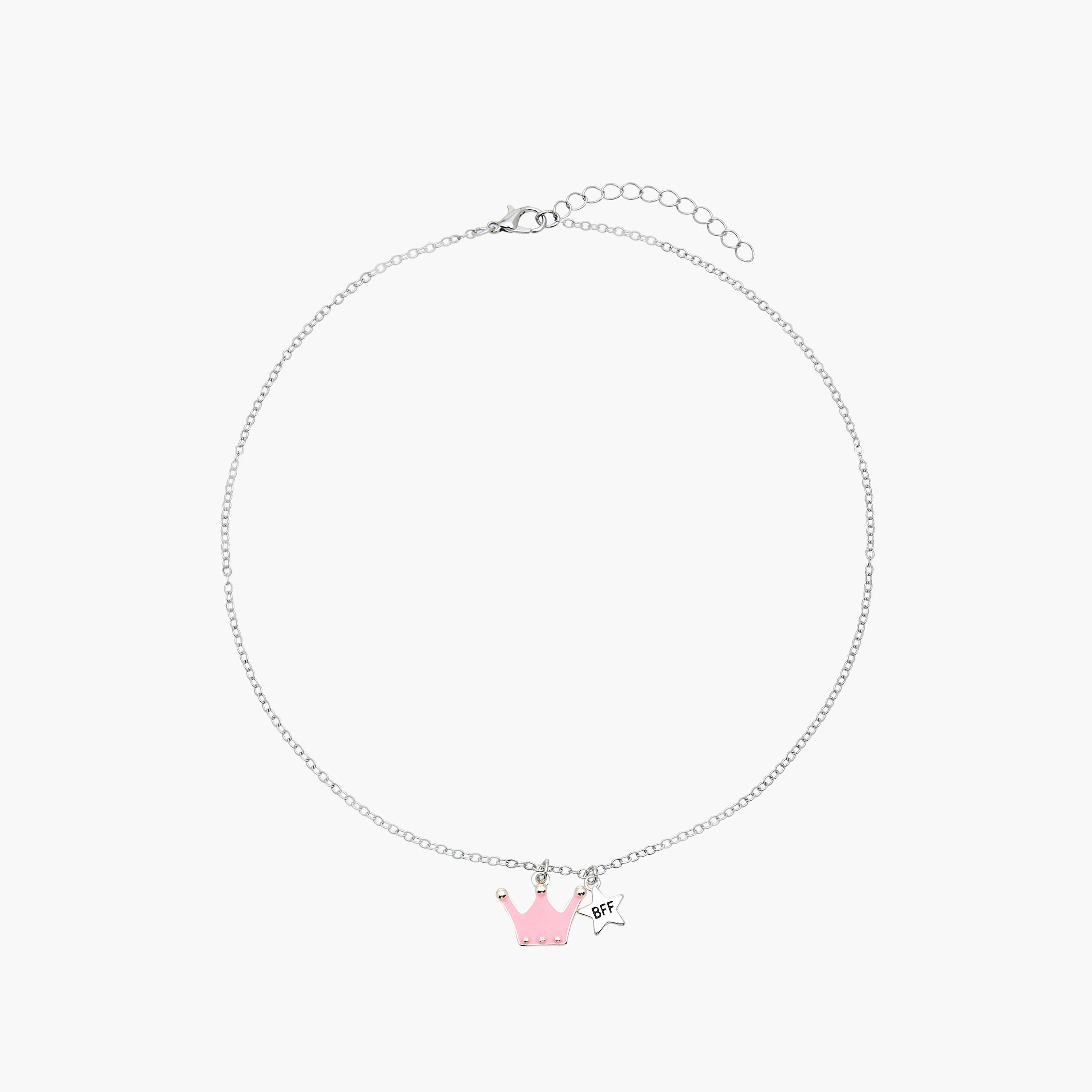 Flora Bella Crown Pendant BFF Necklace - Set of 2-girls-accessories-jewellery-image-3